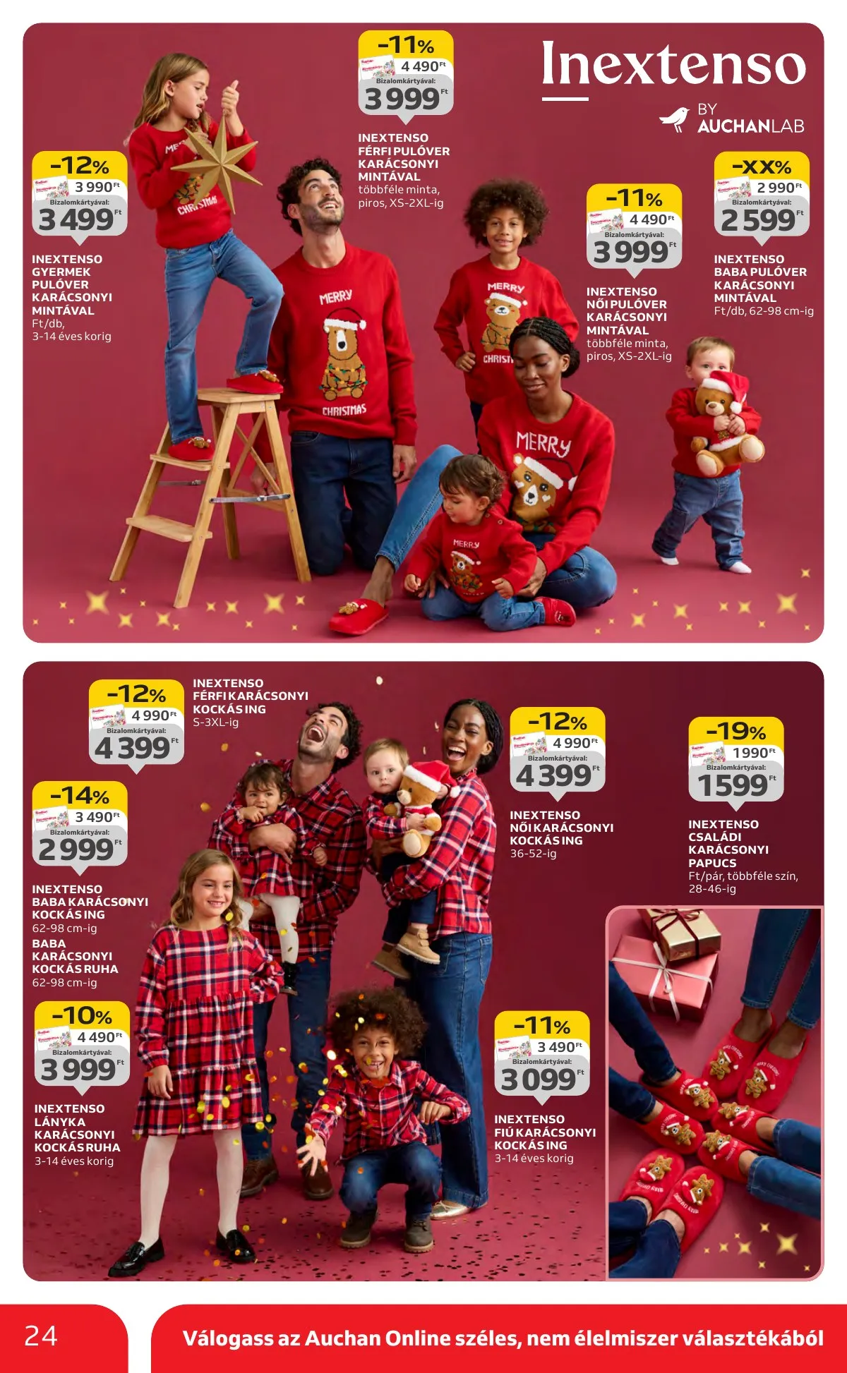 Auchan akciós újság Hipermarket karácsonyi 11.13–12.24 – 24. oldal