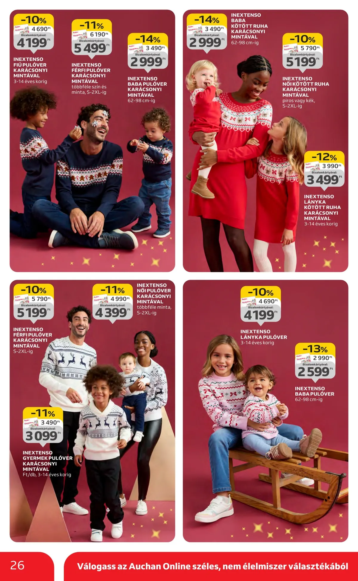 Auchan akciós újság Hipermarket karácsonyi 11.13–12.24 – 26. oldal