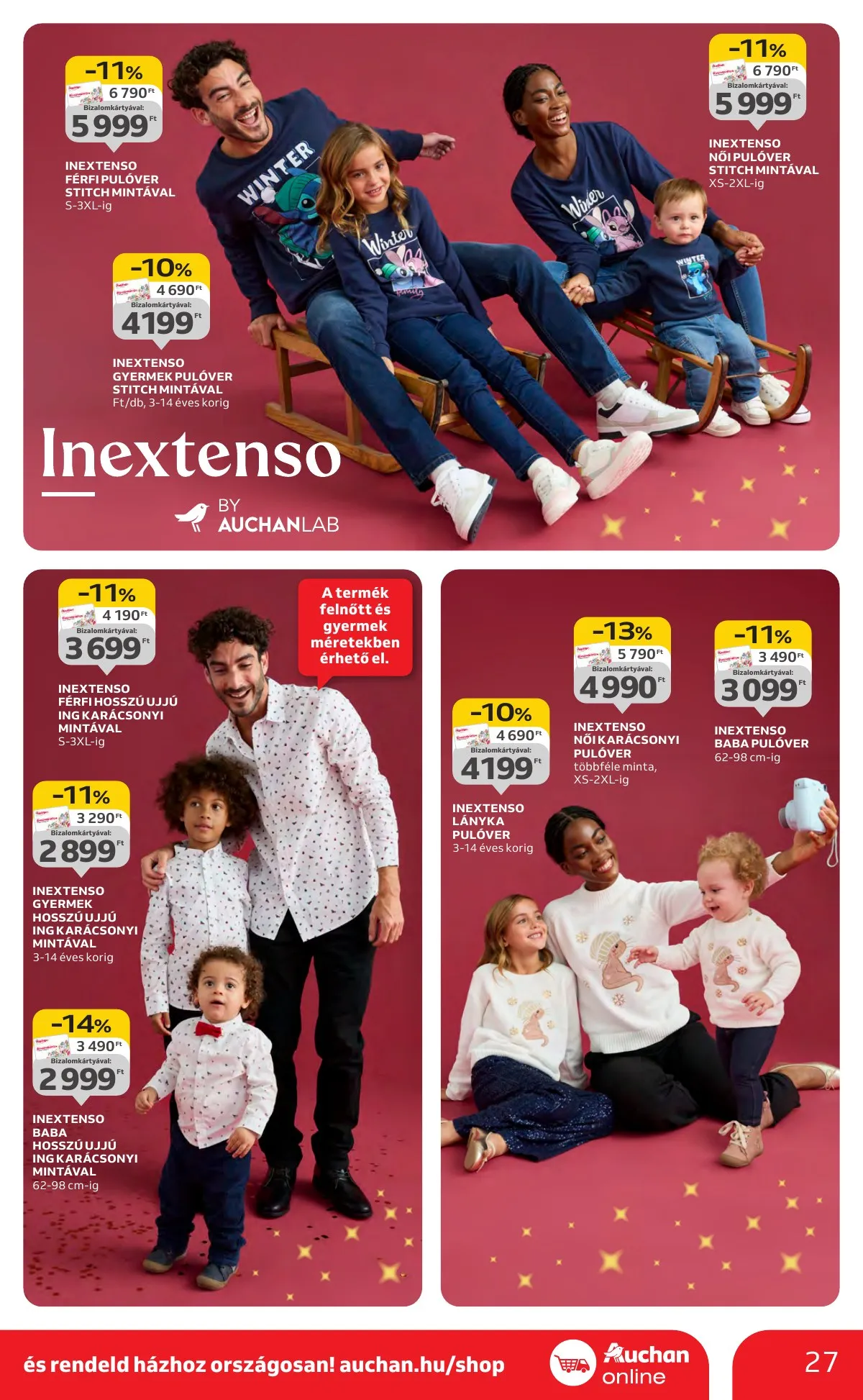 Auchan akciós újság Hipermarket karácsonyi 11.13–12.24 – 27. oldal