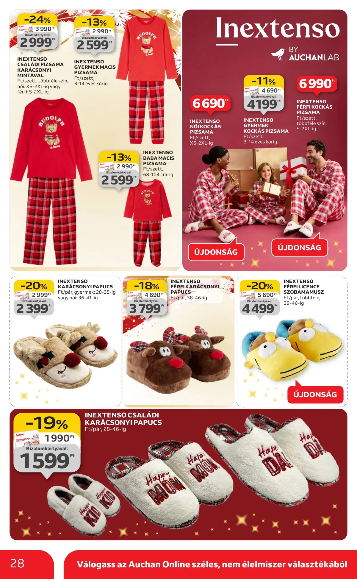 Auchan akciós újság Hipermarket karácsonyi 11.13–12.24 – 28. oldal