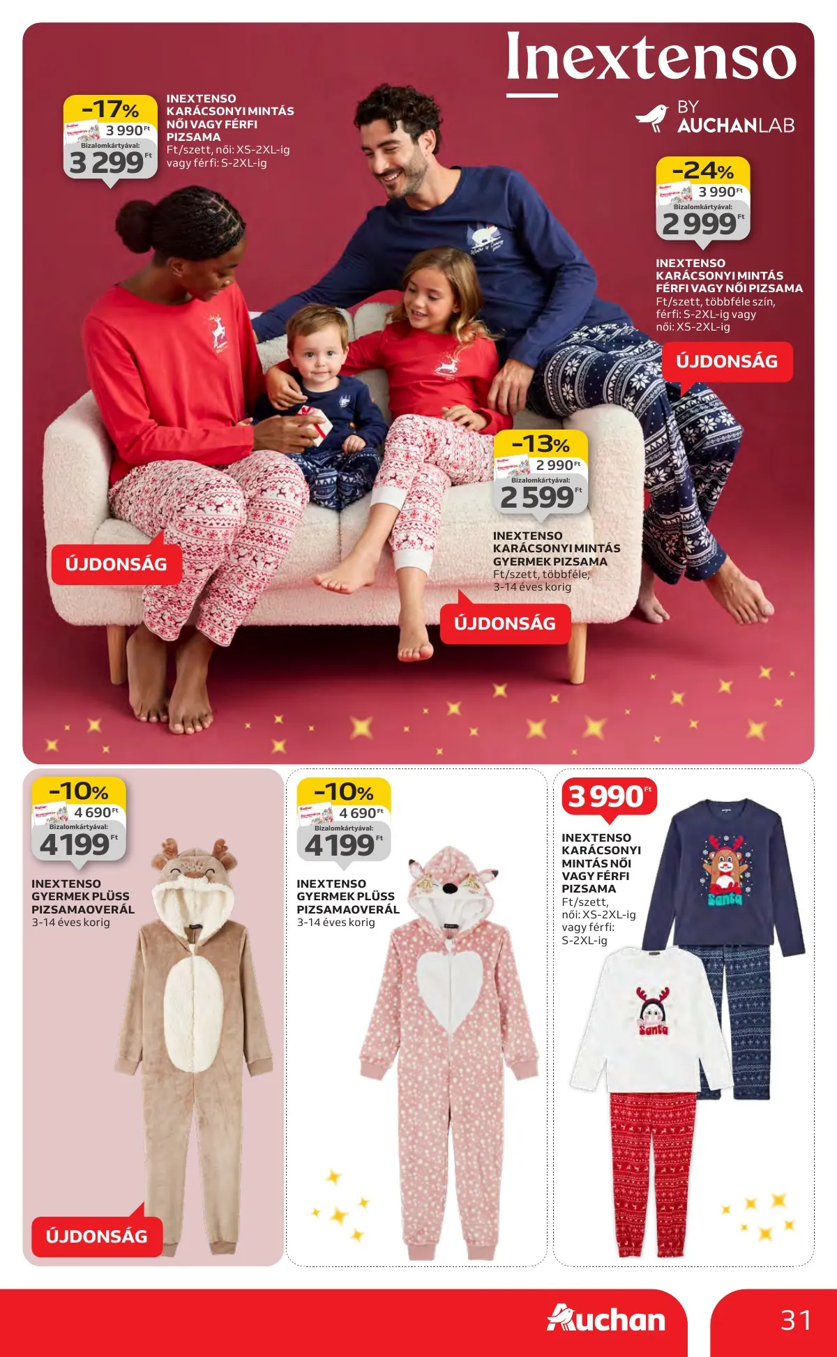 Auchan akciós újság Hipermarket karácsonyi 11.13–12.24 – 31. oldal