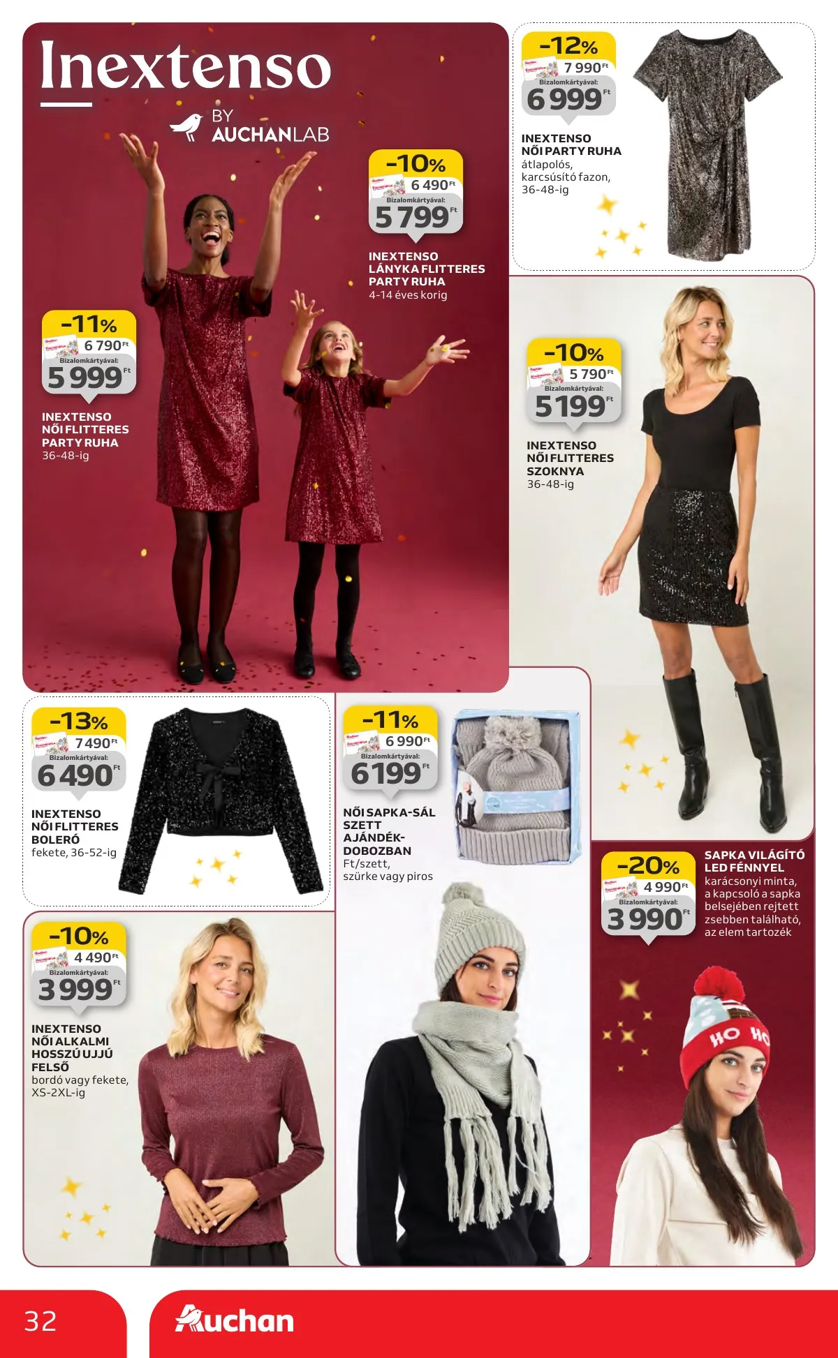 Auchan akciós újság Hipermarket karácsonyi 11.13–12.24 – 32. oldal