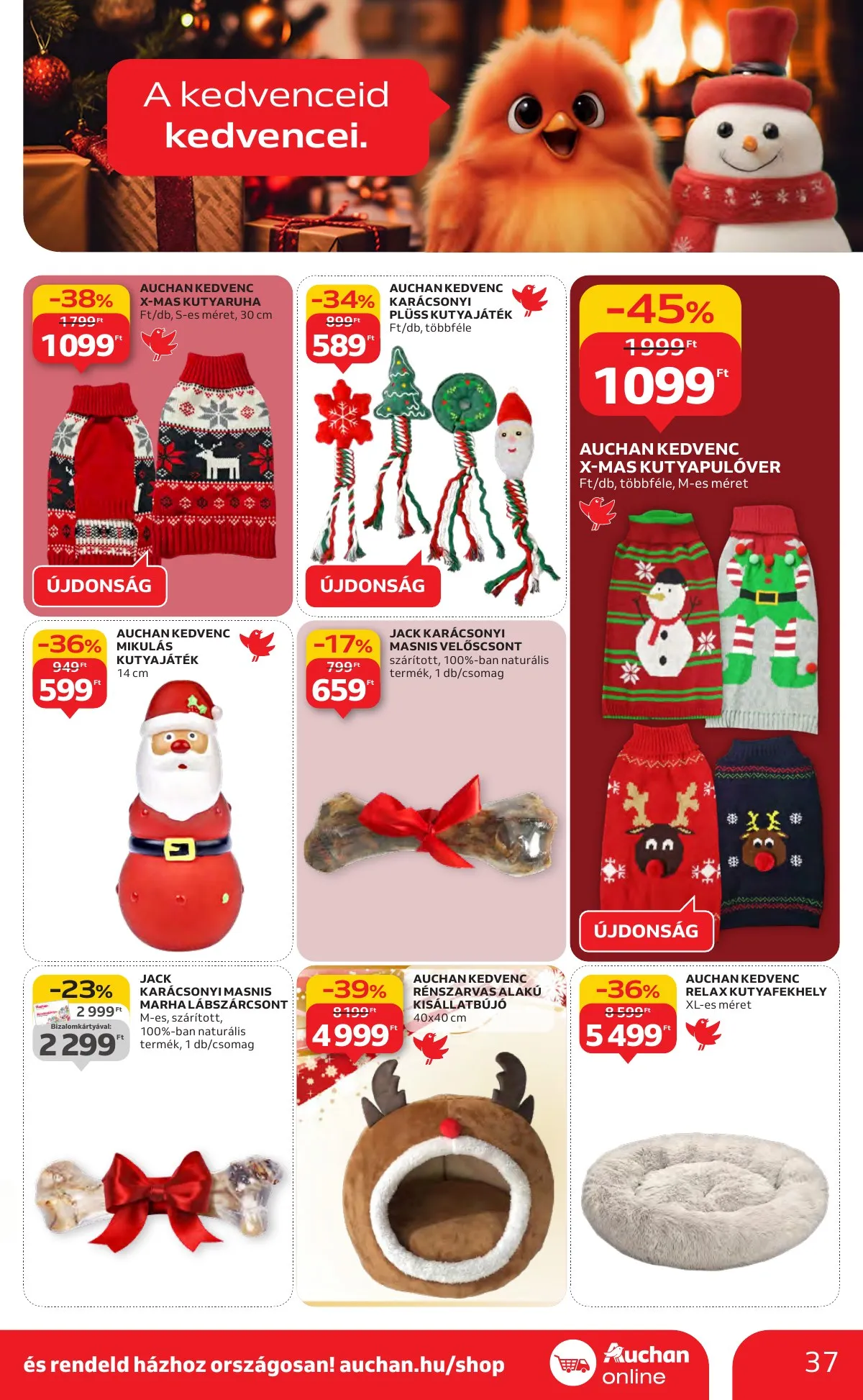Auchan akciós újság Hipermarket karácsonyi 11.13–12.24 – 37. oldal