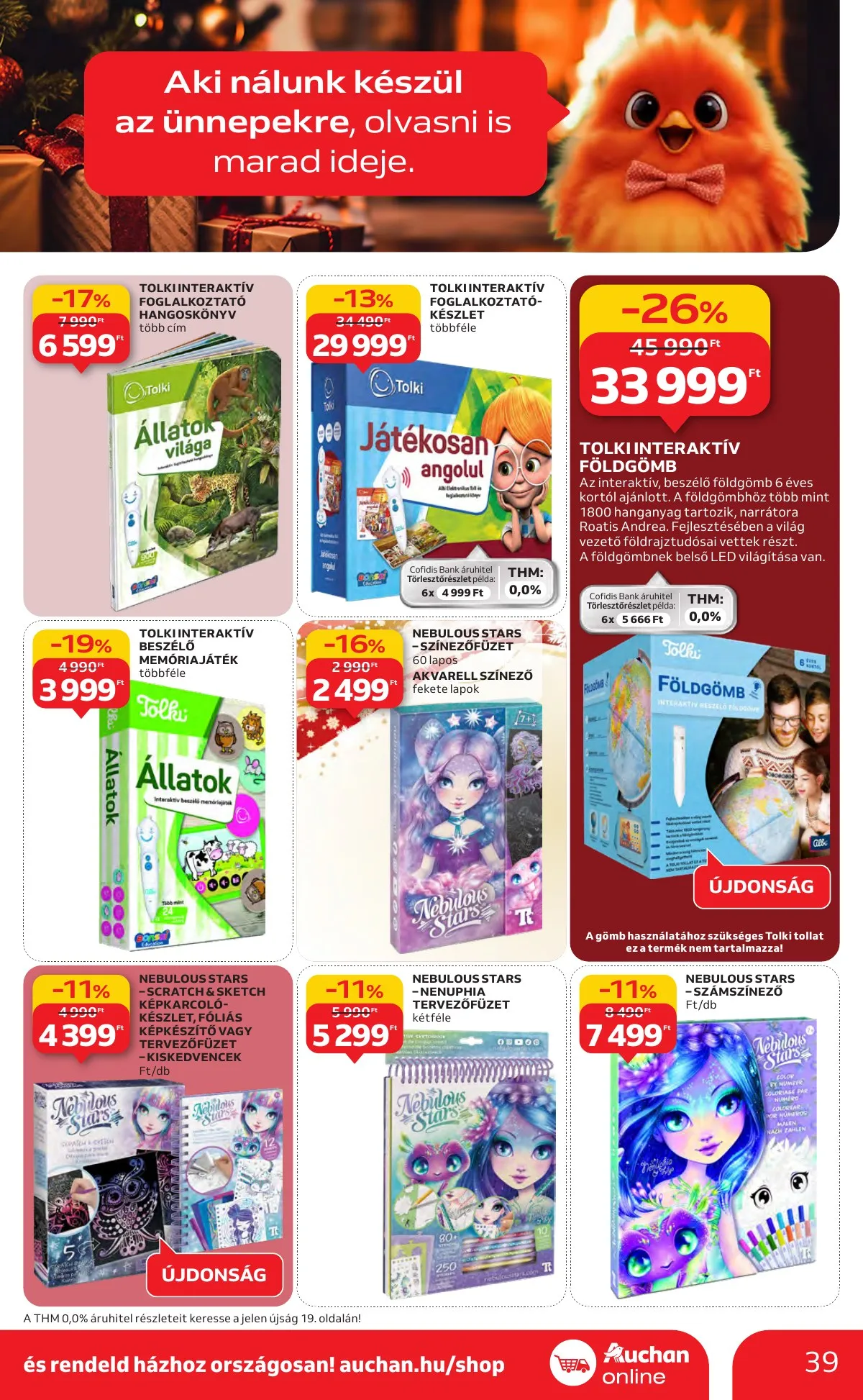 Auchan akciós újság Hipermarket karácsonyi 11.13–12.24 – 39. oldal