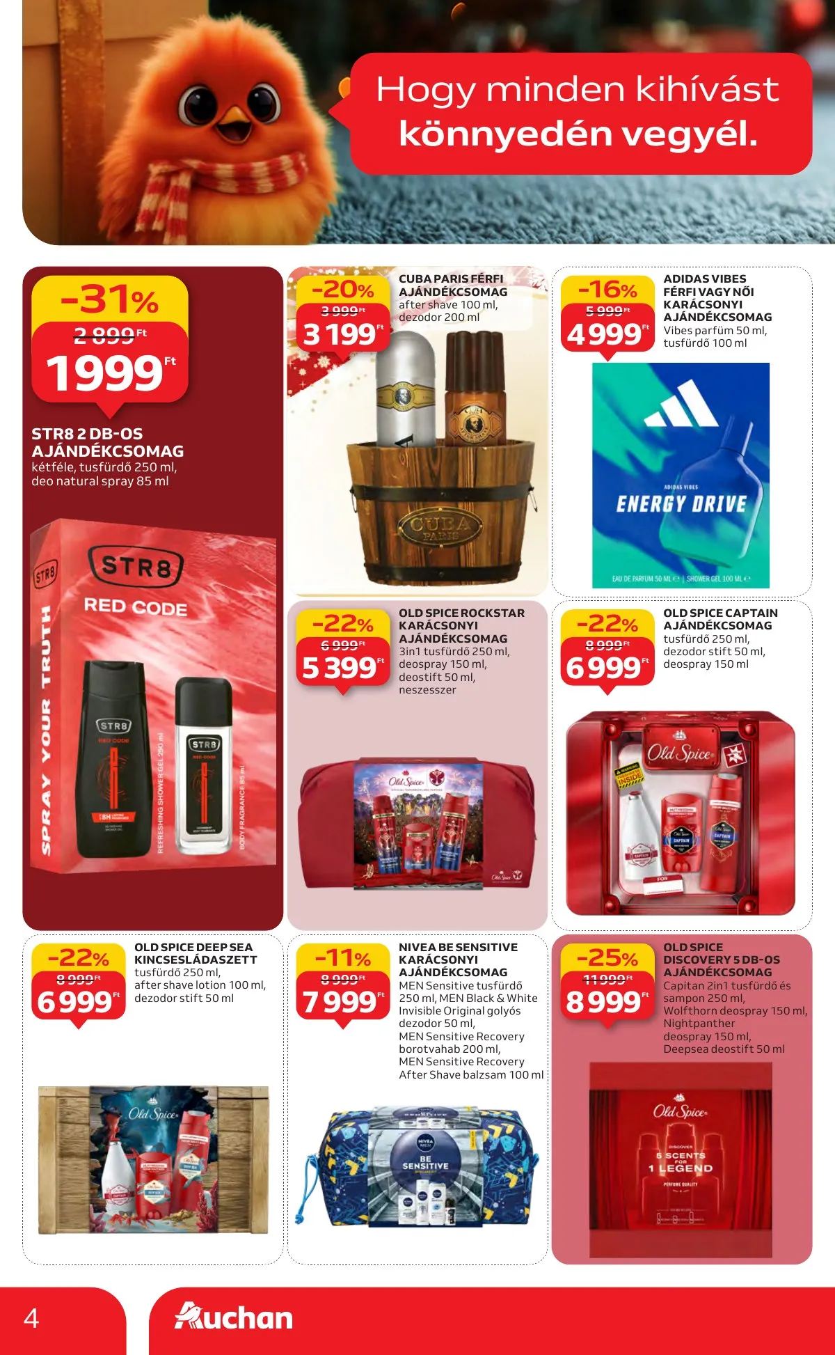 Auchan akciós újság Hipermarket karácsonyi 11.13–12.24 – 4. oldal