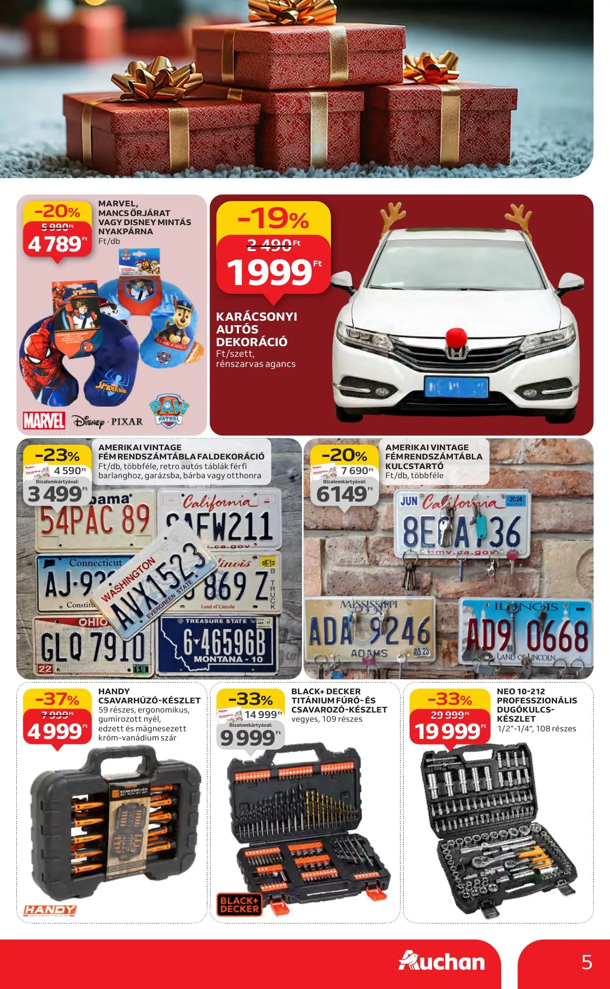 Auchan akciós újság Hipermarket karácsonyi 11.13–12.24 – 5. oldal