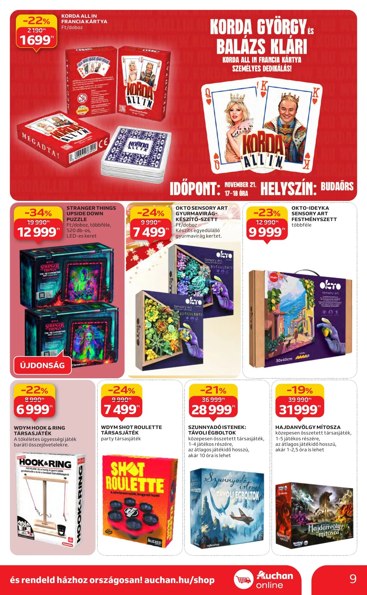 Auchan akciós újság Hipermarket karácsonyi 11.13–12.24 – 9. oldal