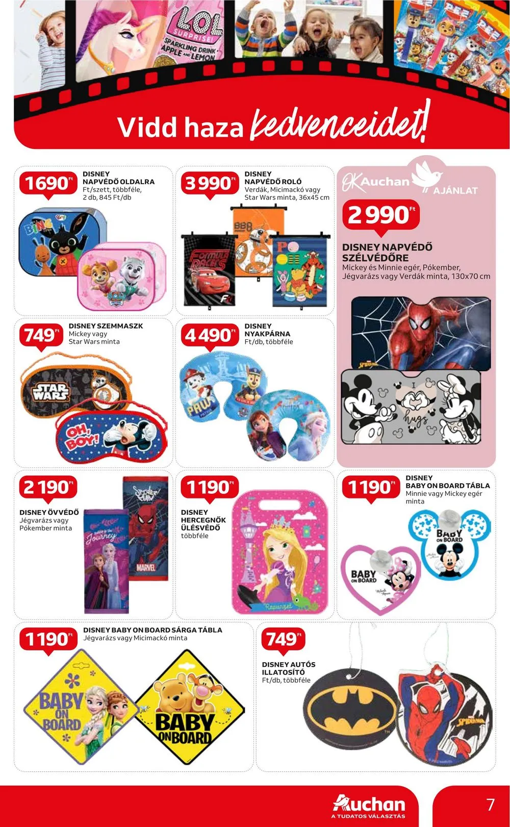 Auchan akciós újság Hipermarket kedvenc karakterek 03.27–04.10 – 7. oldal