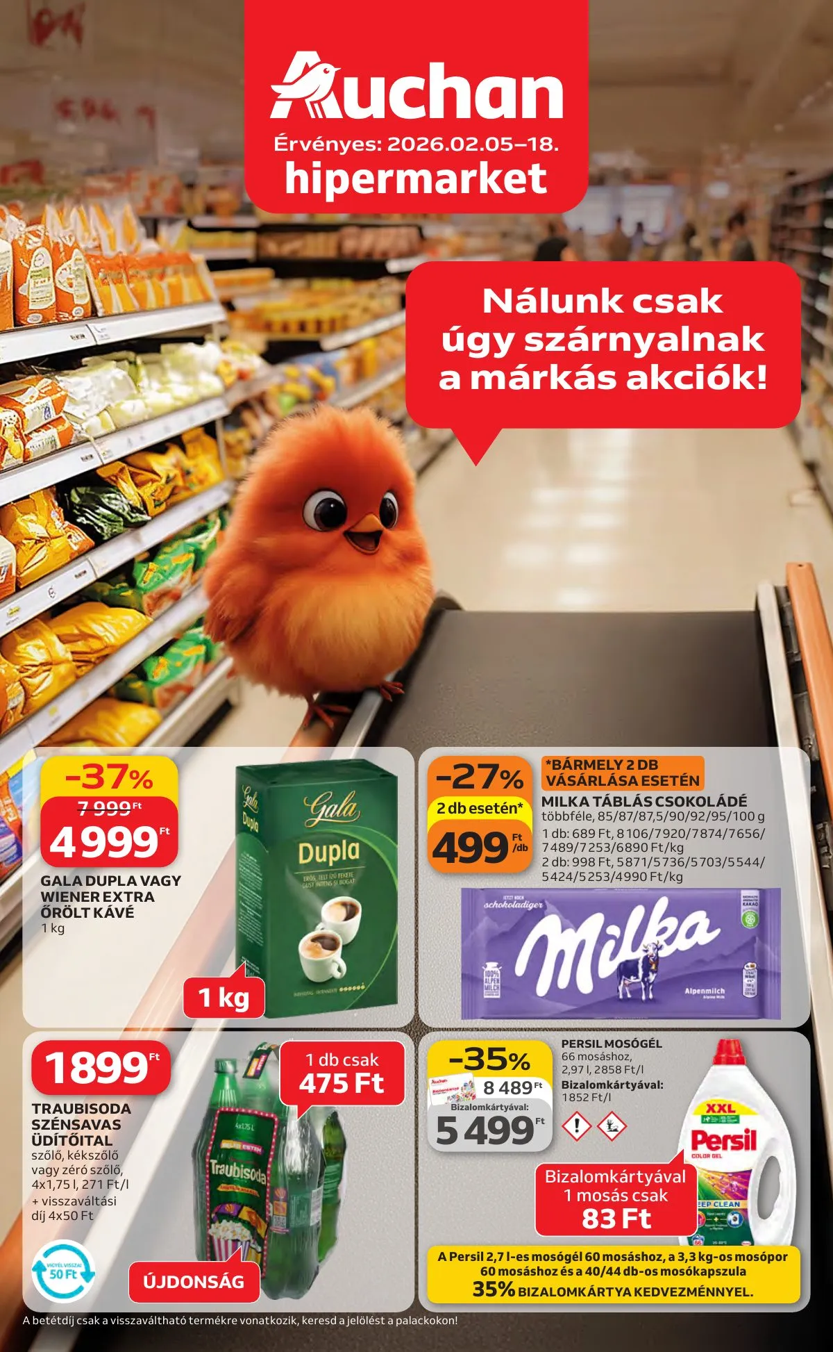 Auchan akciós újság Hipermarket Kedvenc Markaink 02.05–02.18