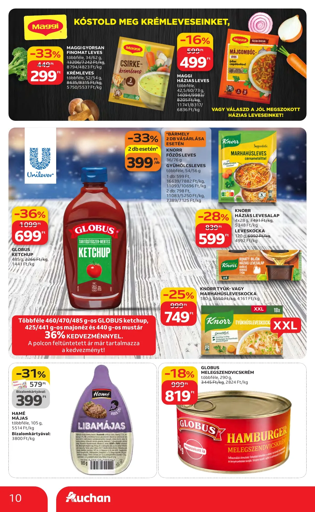 Auchan akciós újság Hipermarket Kedvenc Markaink 02.05–02.18 – 10. oldal
