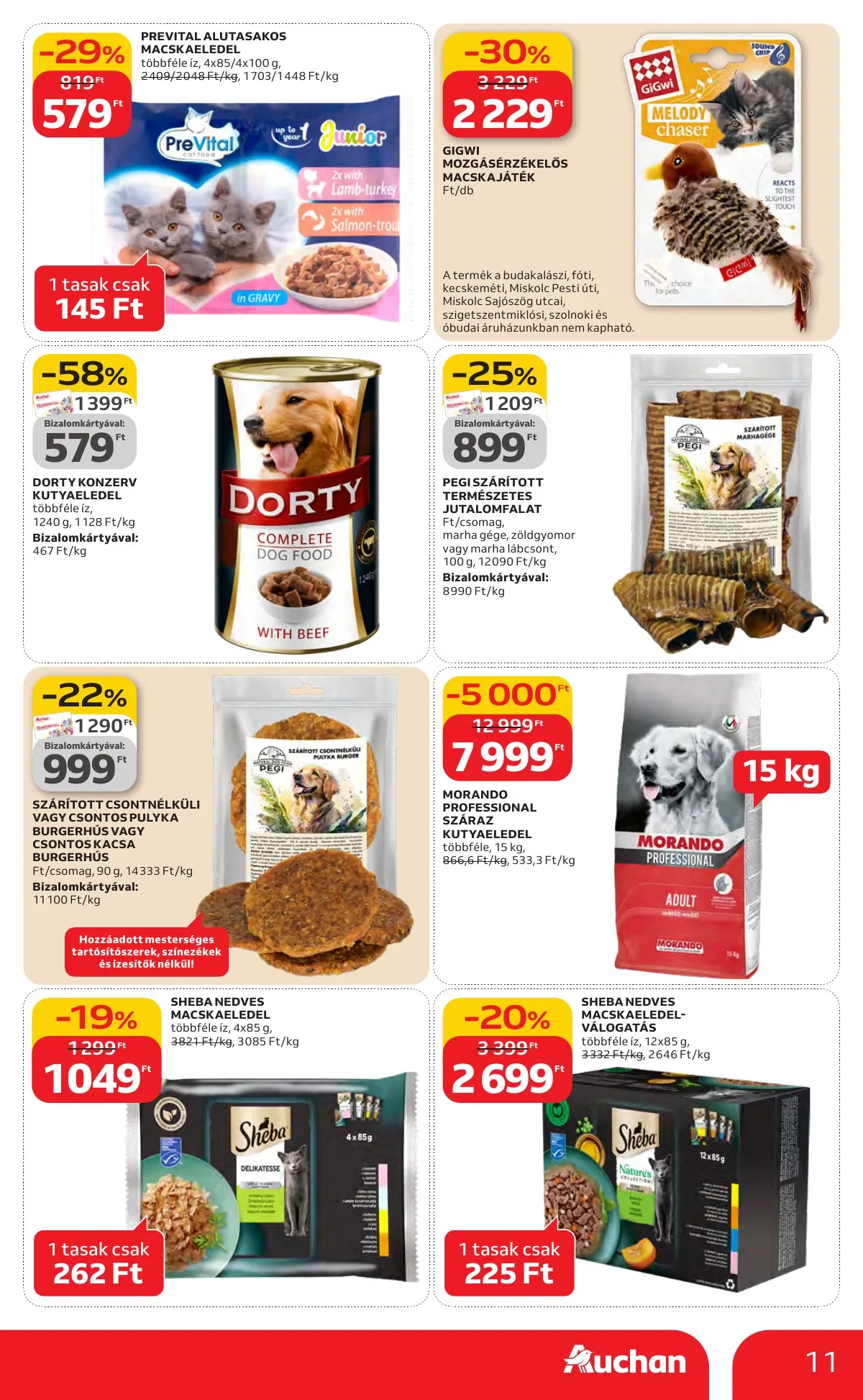 Auchan akciós újság Hipermarket Kedvenc Markaink 02.05–02.18 – 11. oldal