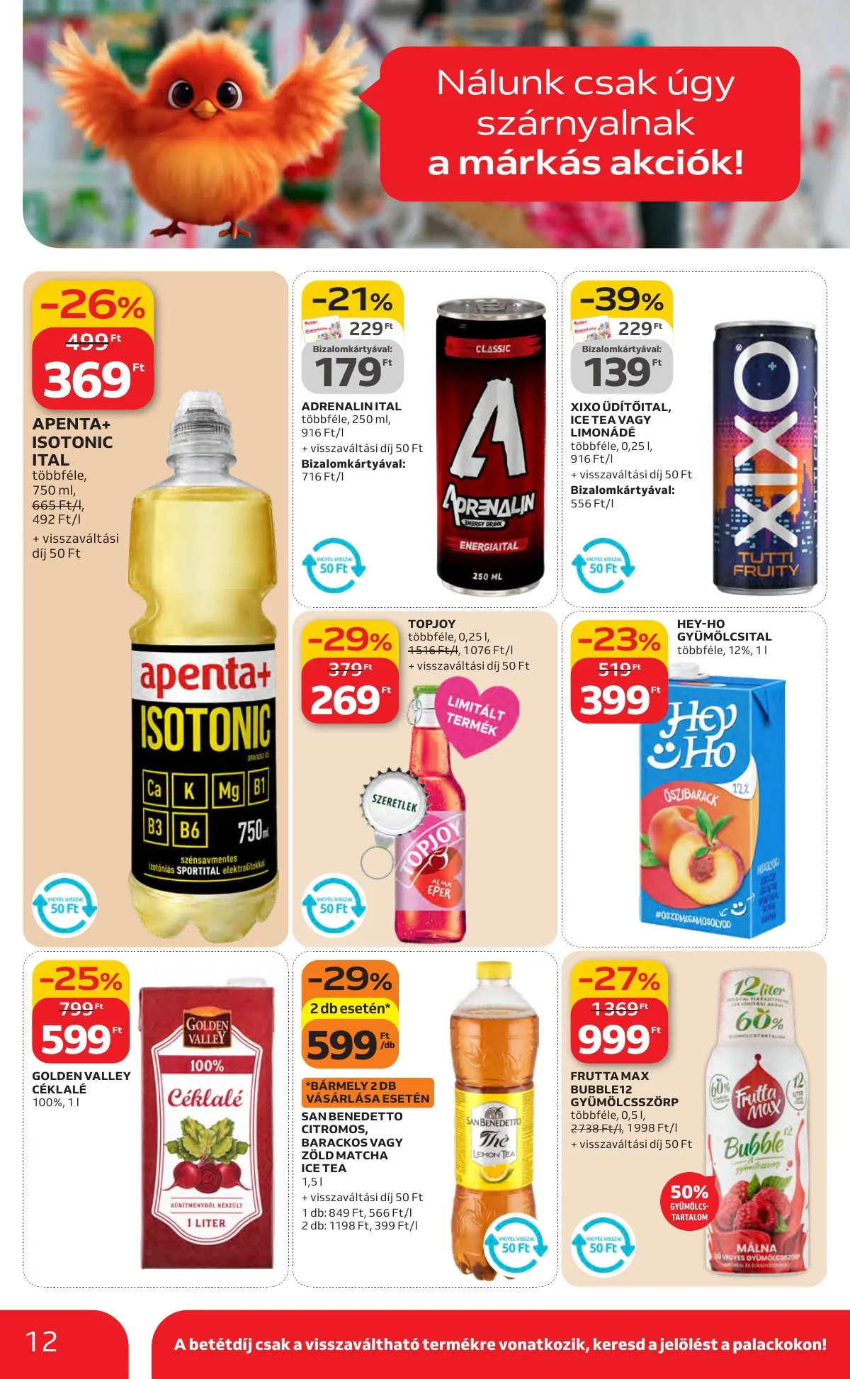Auchan akciós újság Hipermarket Kedvenc Markaink 02.05–02.18 – 12. oldal