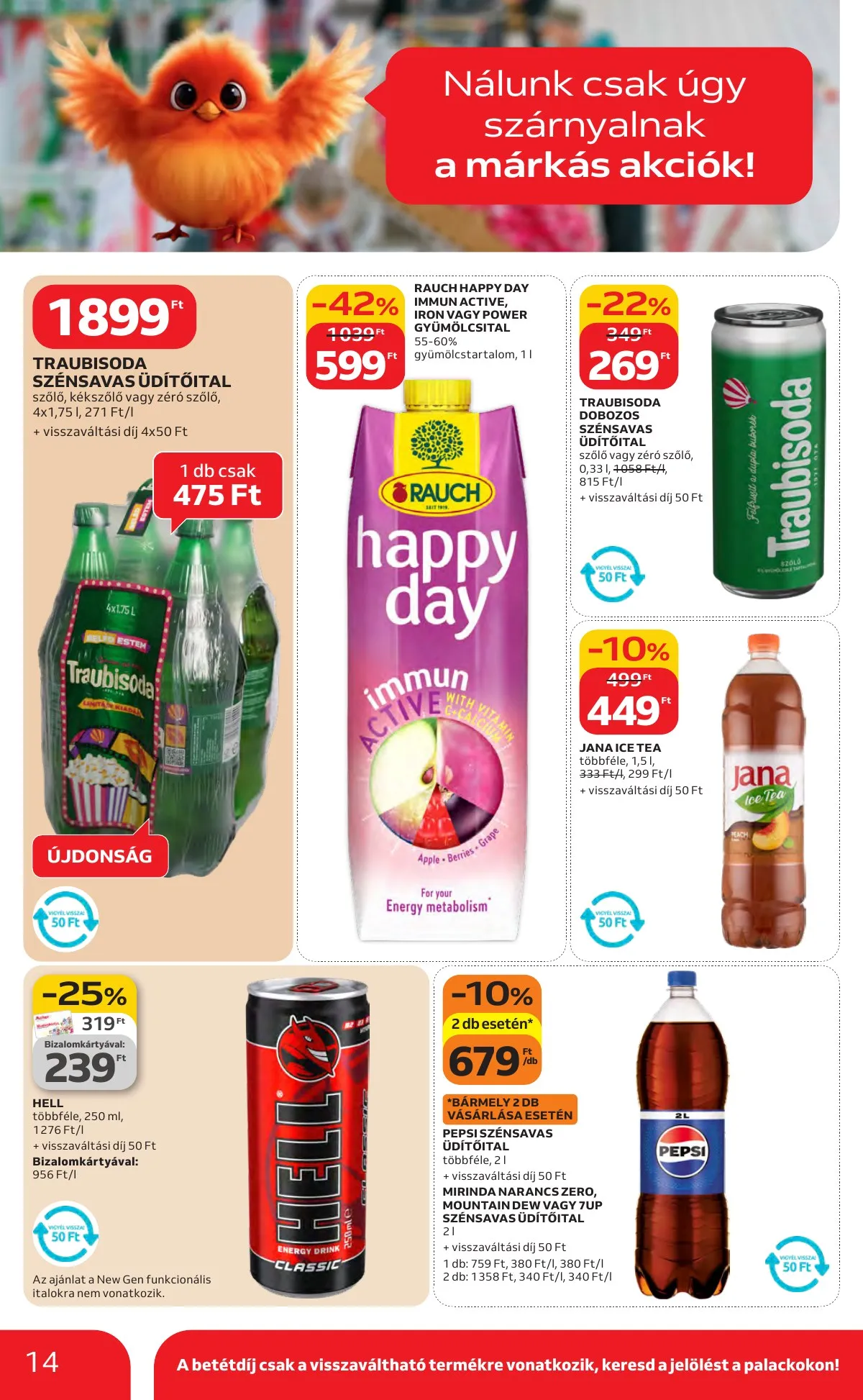 Auchan akciós újság Hipermarket Kedvenc Markaink 02.05–02.18 – 14. oldal