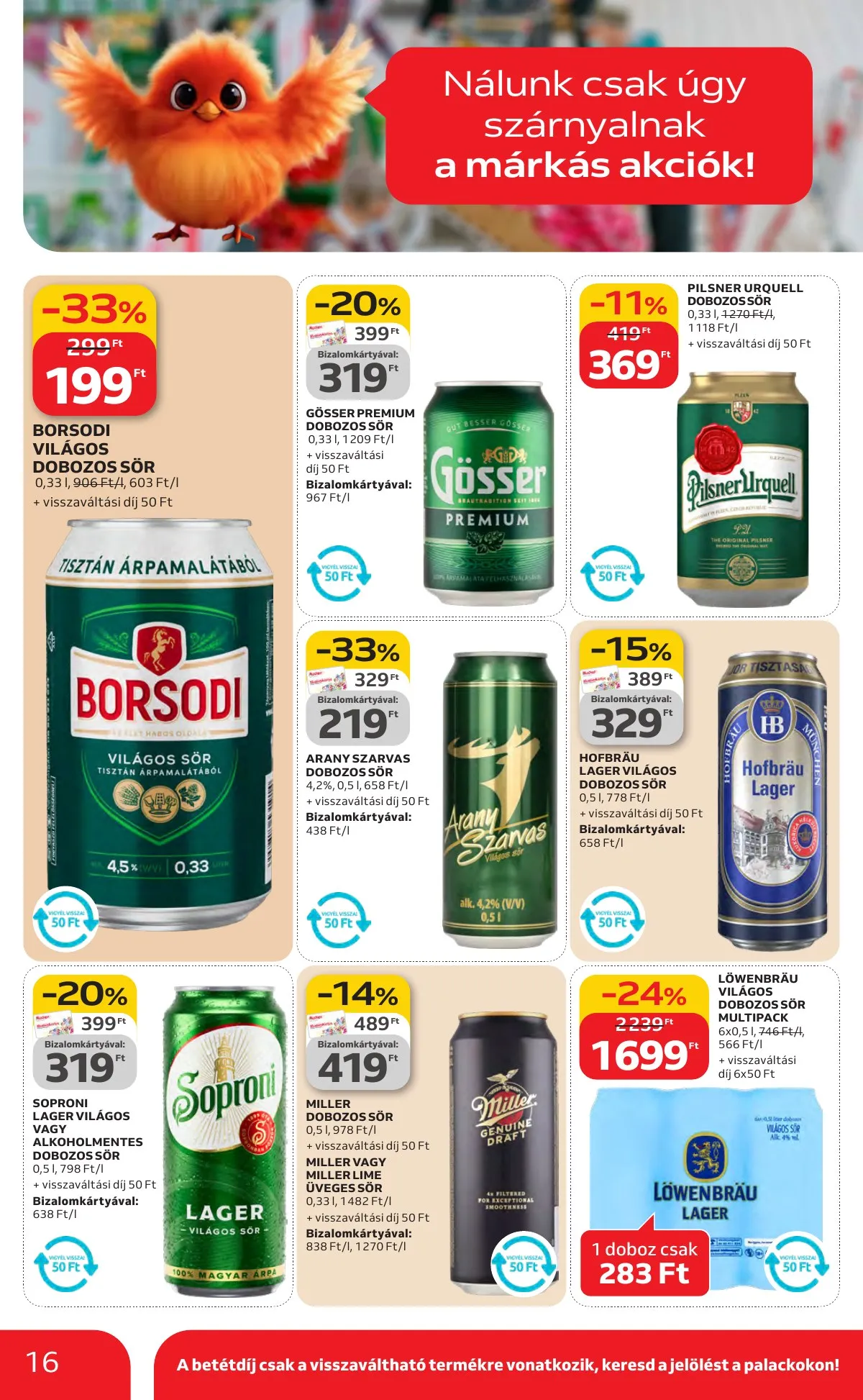 Auchan akciós újság Hipermarket Kedvenc Markaink 02.05–02.18 – 16. oldal