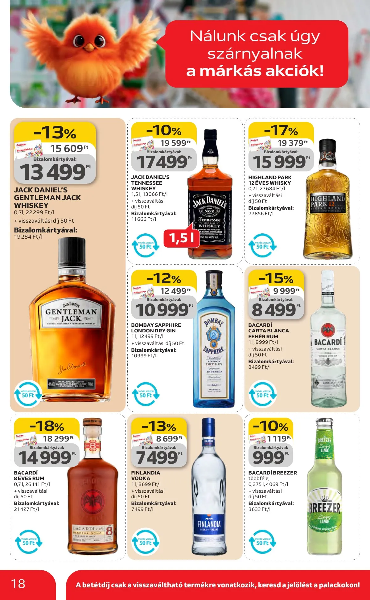 Auchan akciós újság Hipermarket Kedvenc Markaink 02.05–02.18 – 18. oldal