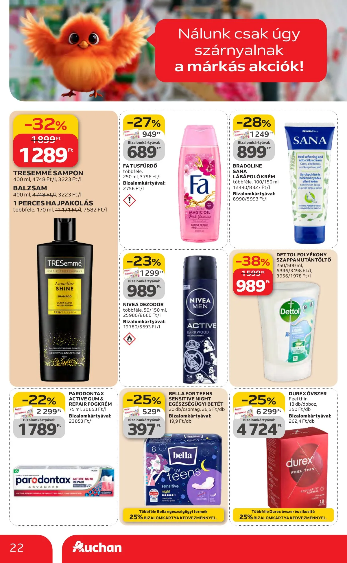 Auchan akciós újság Hipermarket Kedvenc Markaink 02.05–02.18 – 22. oldal