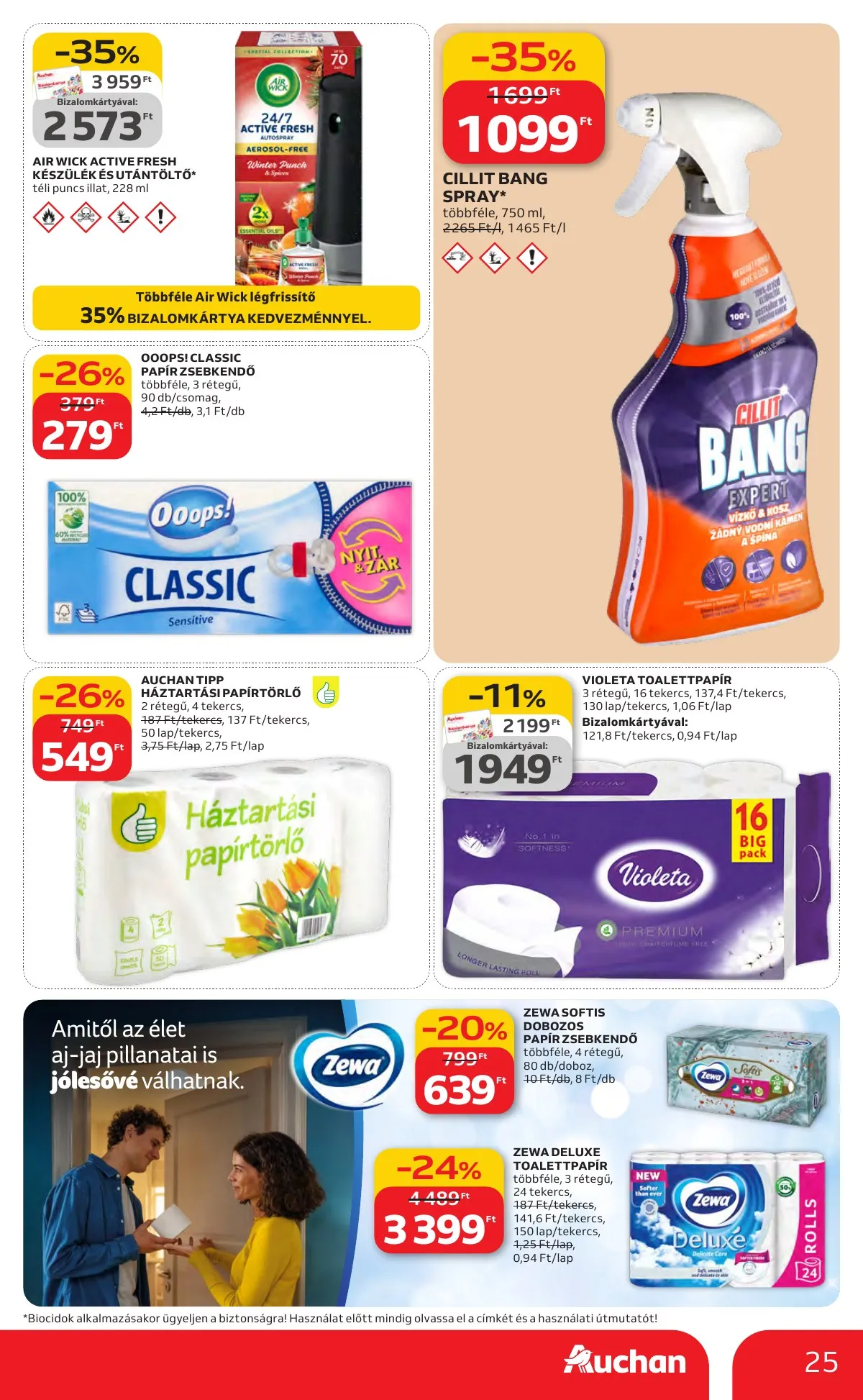 Auchan akciós újság Hipermarket Kedvenc Markaink 02.05–02.18 – 25. oldal
