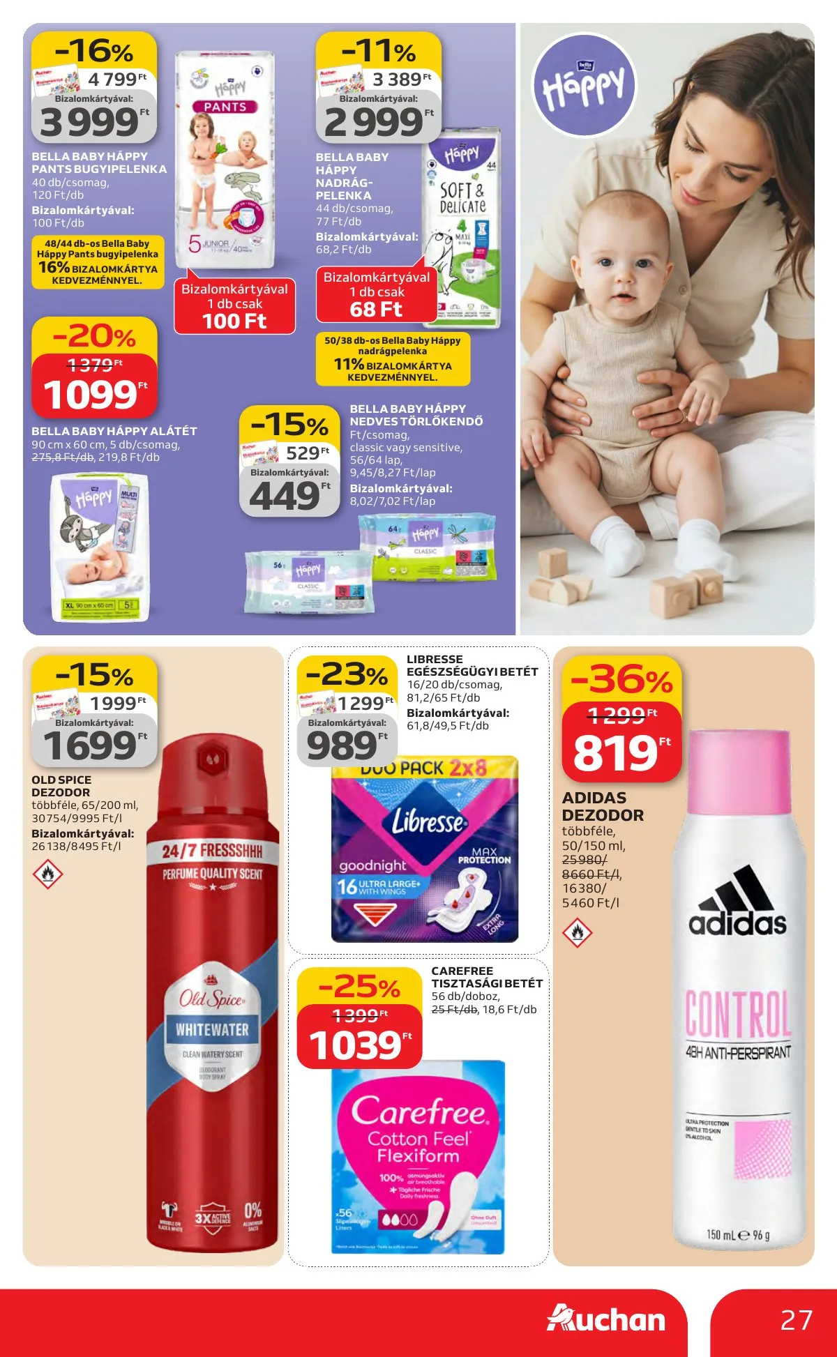 Auchan akciós újság Hipermarket Kedvenc Markaink 02.05–02.18 – 27. oldal
