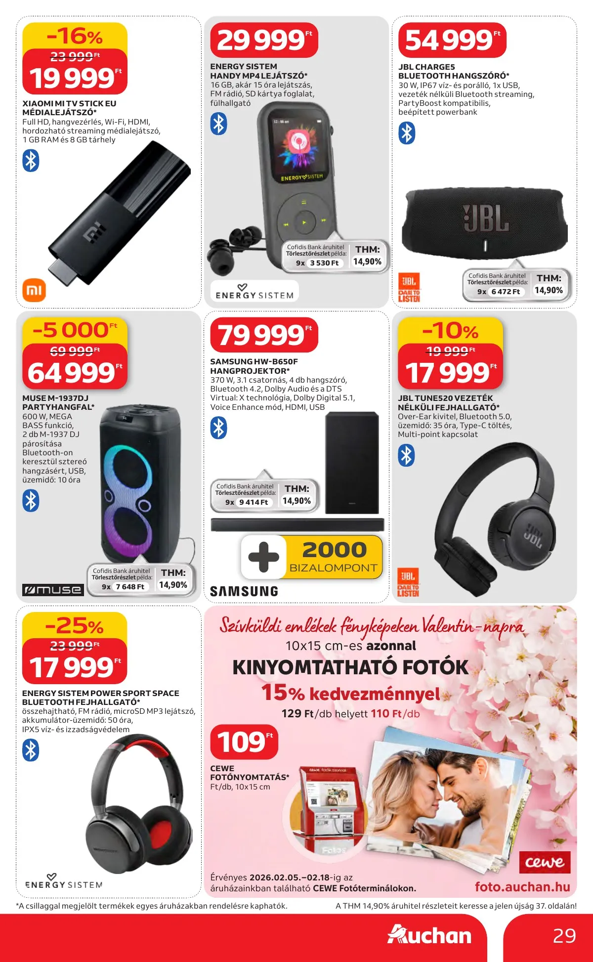 Auchan akciós újság Hipermarket Kedvenc Markaink 02.05–02.18 – 29. oldal