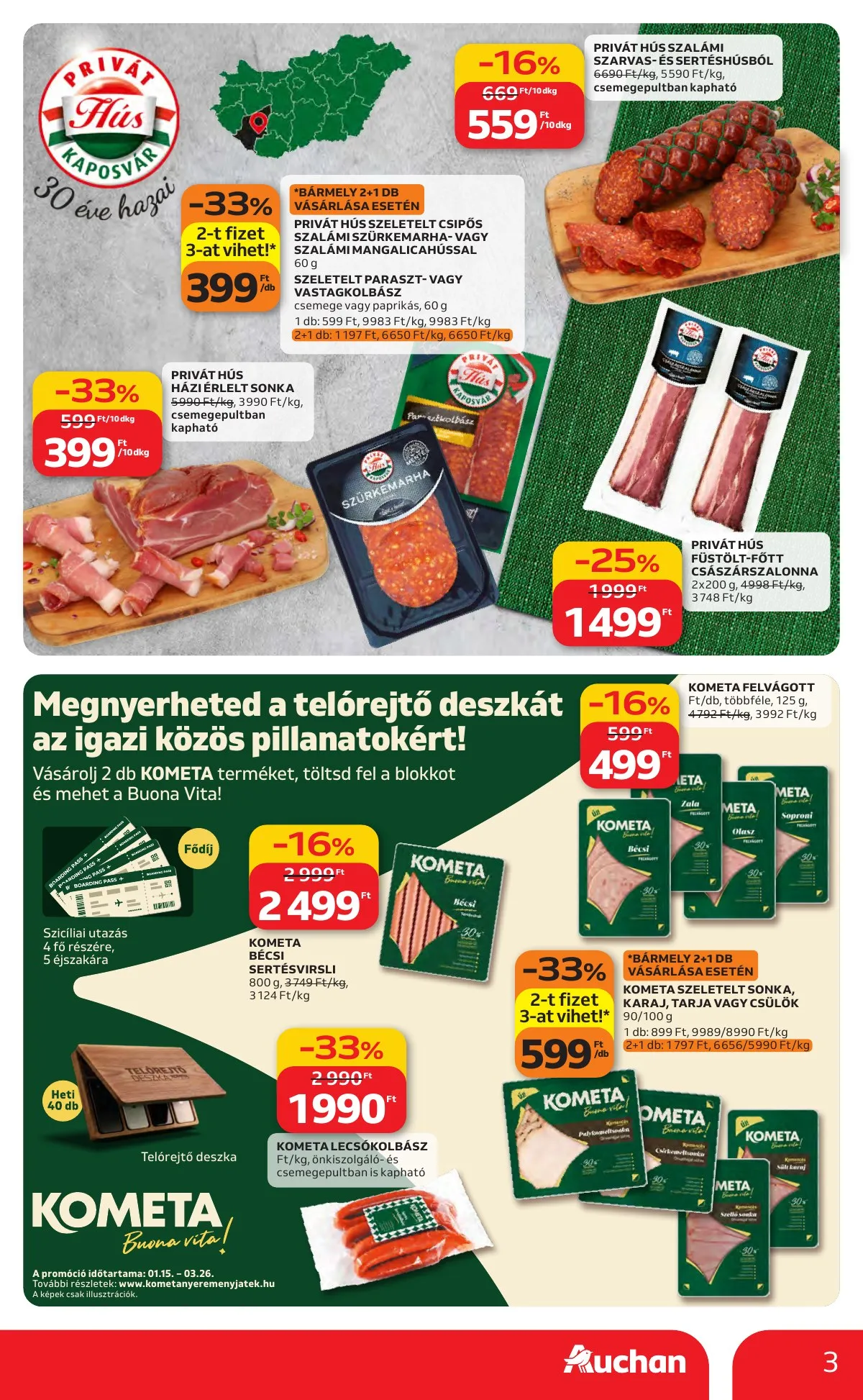 Auchan akciós újság Hipermarket Kedvenc Markaink 02.05–02.18 – 3. oldal