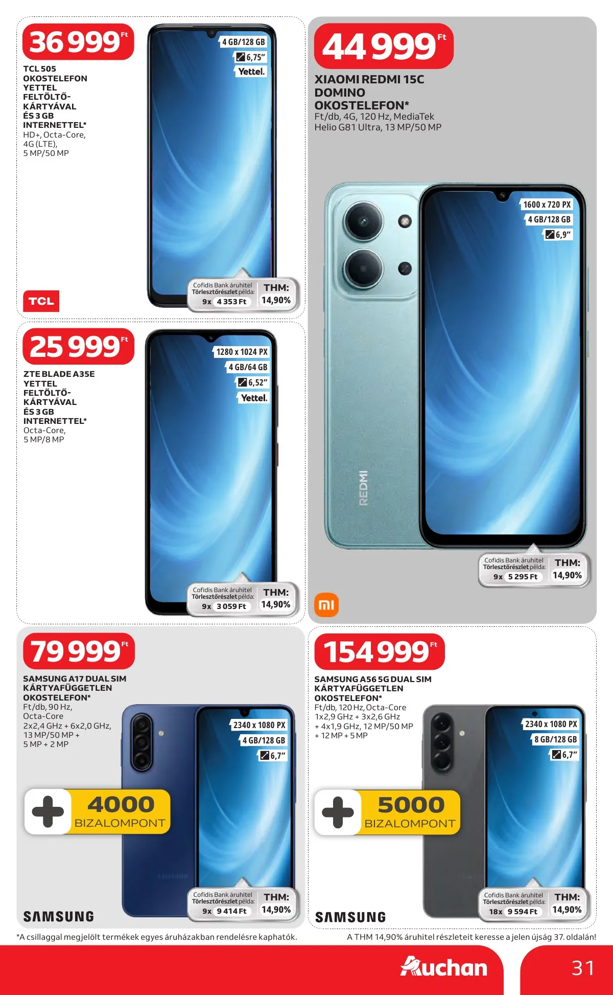 Auchan akciós újság Hipermarket Kedvenc Markaink 02.05–02.18 – 31. oldal