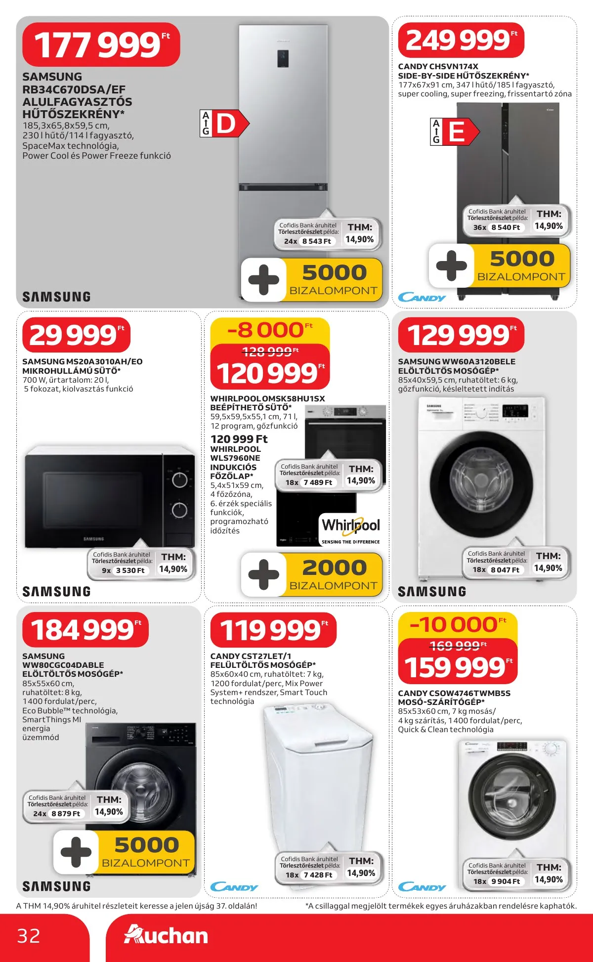 Auchan akciós újság Hipermarket Kedvenc Markaink 02.05–02.18 – 32. oldal