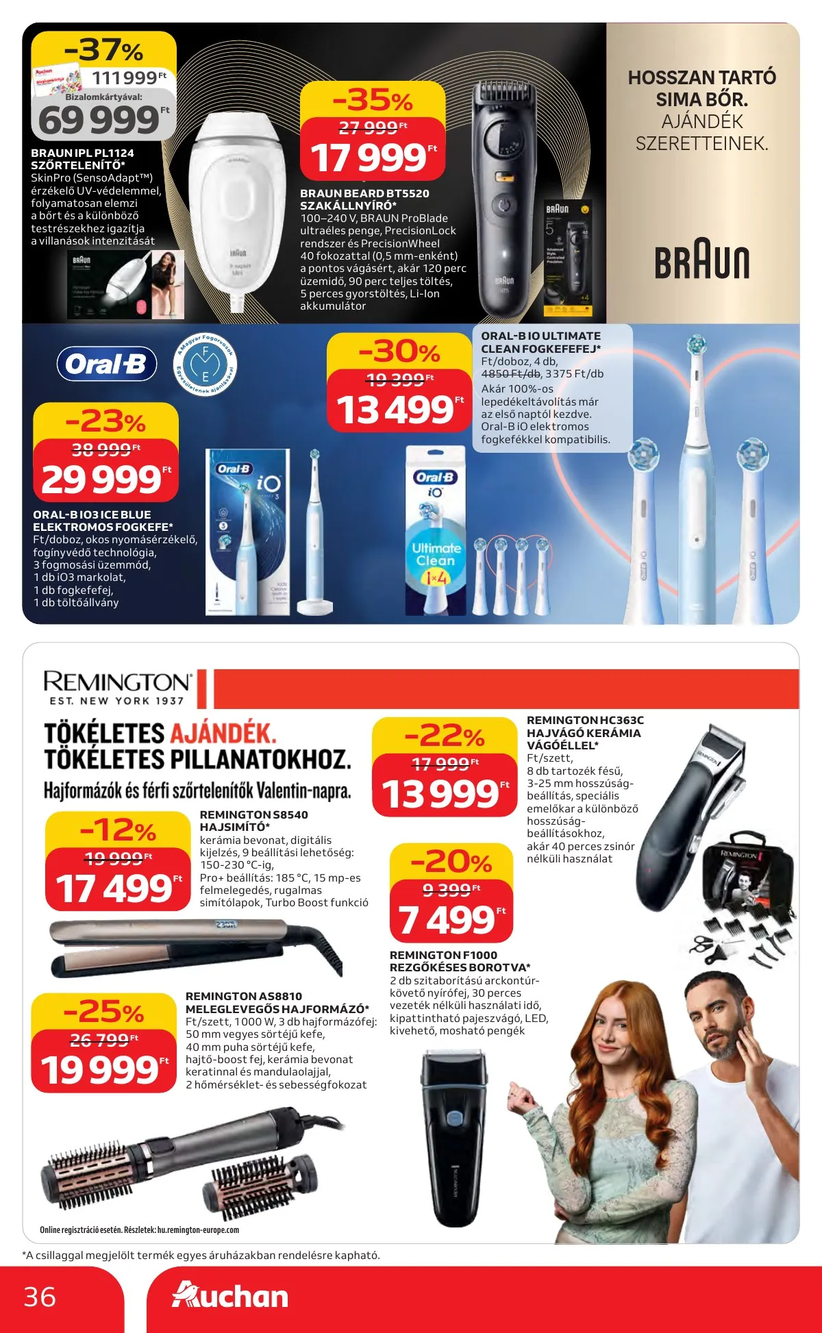 Auchan akciós újság Hipermarket Kedvenc Markaink 02.05–02.18 – 36. oldal