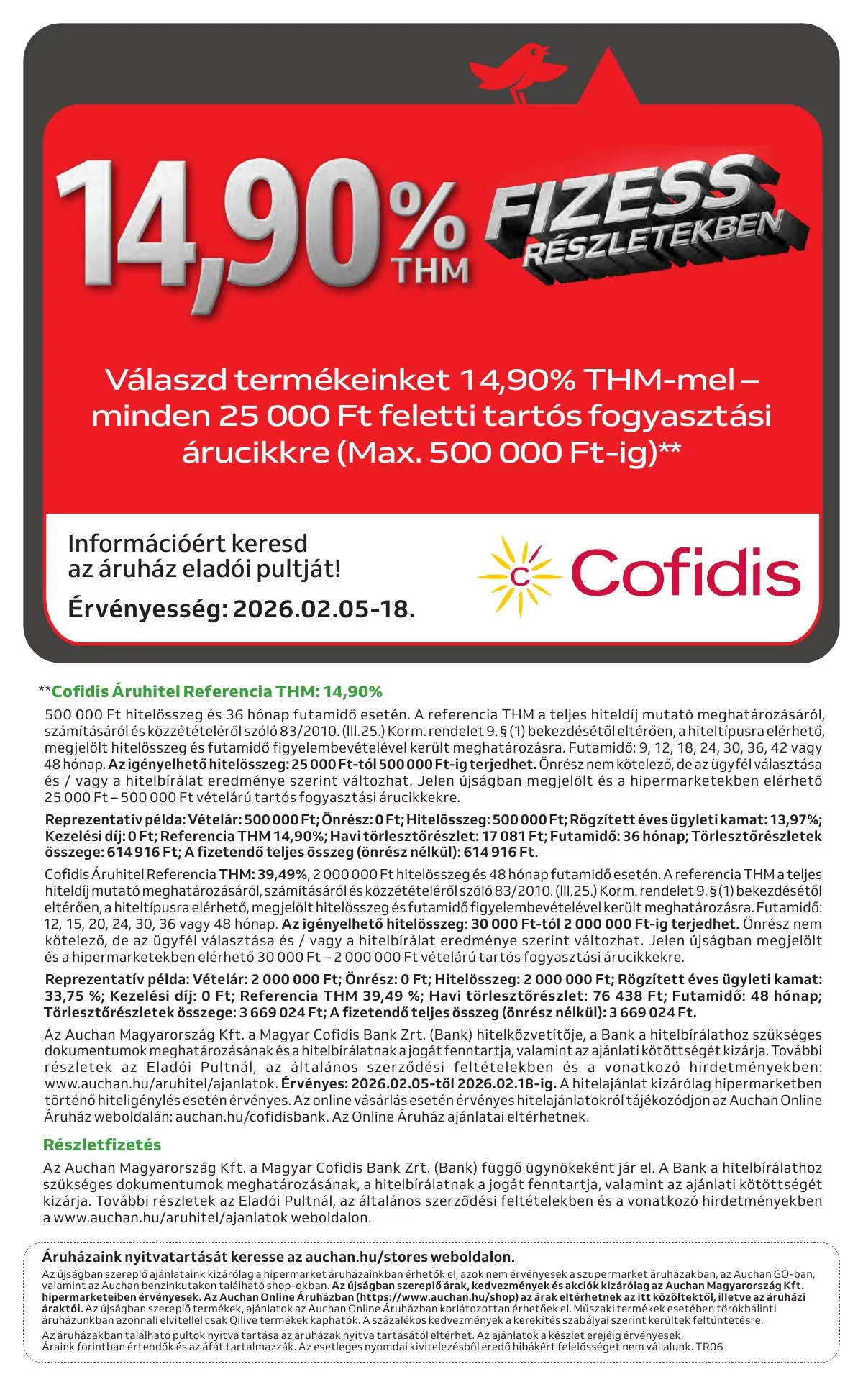 Auchan akciós újság Hipermarket Kedvenc Markaink 02.05–02.18 – 37. oldal