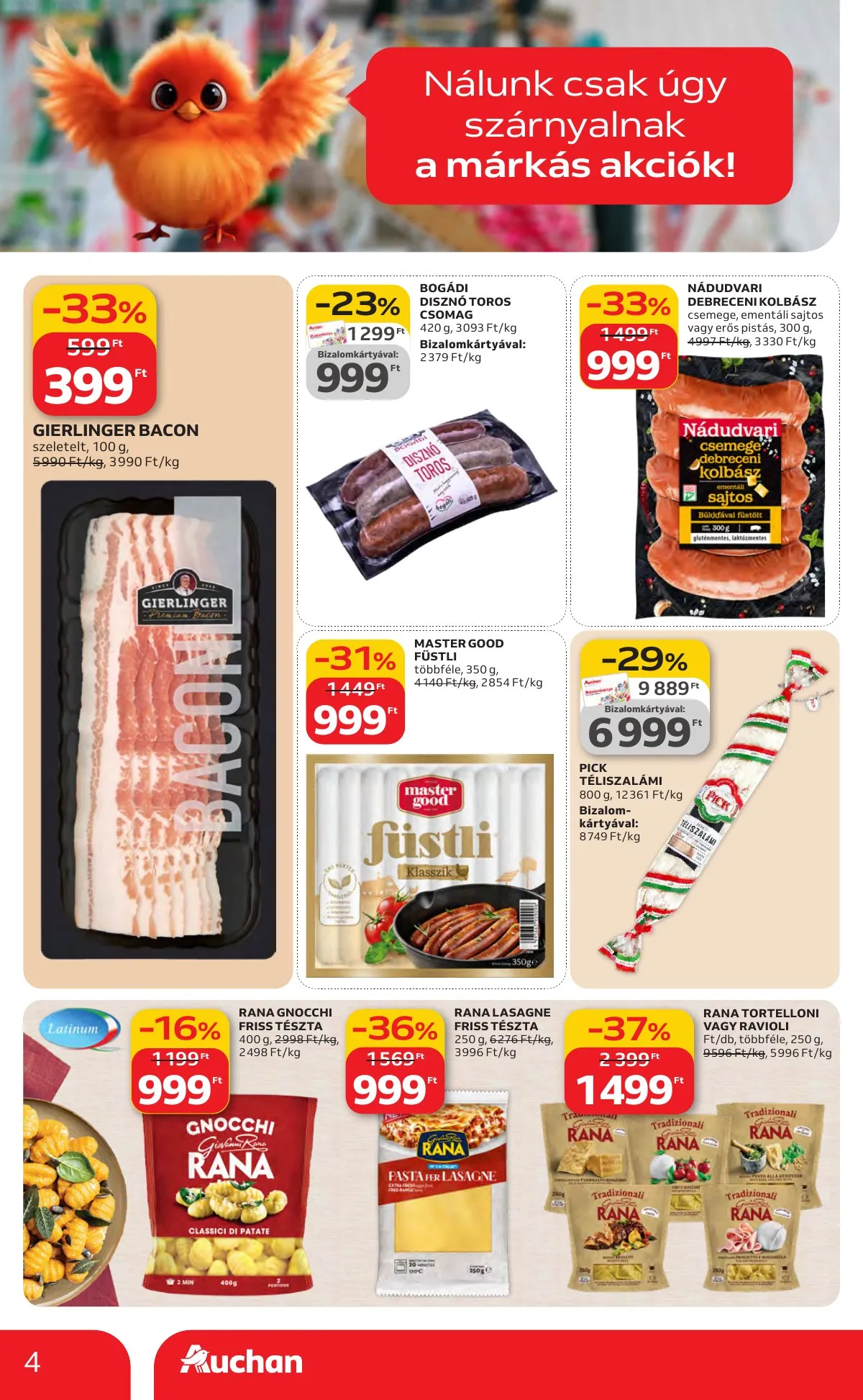 Auchan akciós újság Hipermarket Kedvenc Markaink 02.05–02.18 – 4. oldal
