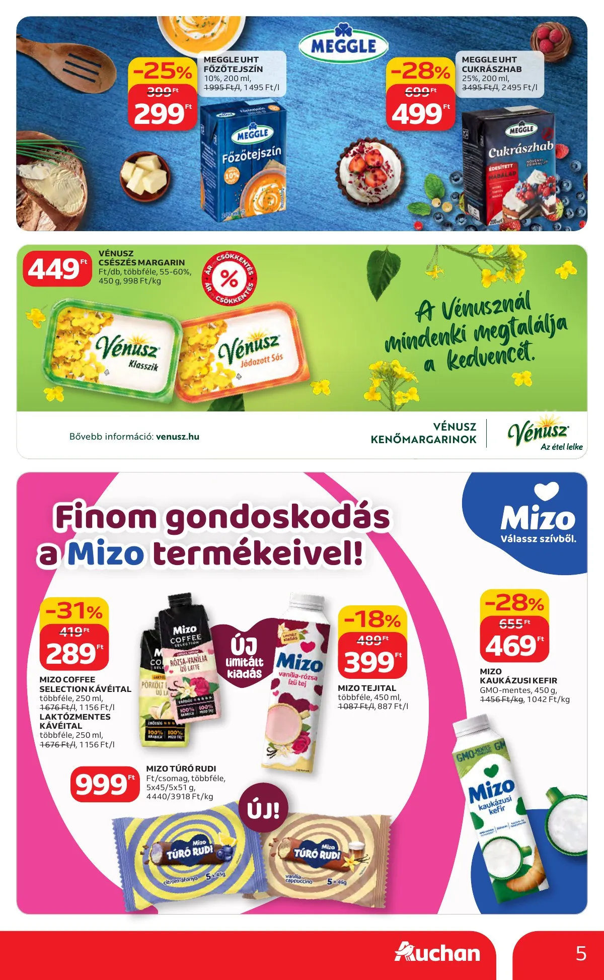 Auchan akciós újság Hipermarket Kedvenc Markaink 02.05–02.18 – 5. oldal