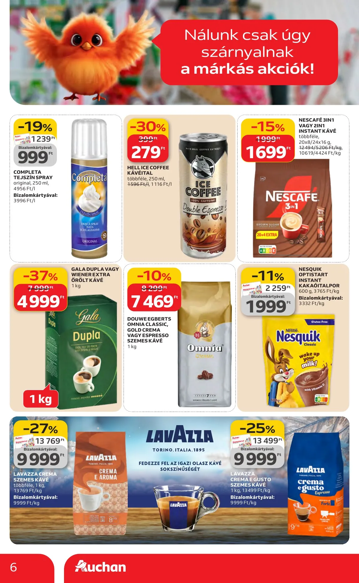 Auchan akciós újság Hipermarket Kedvenc Markaink 02.05–02.18 – 6. oldal