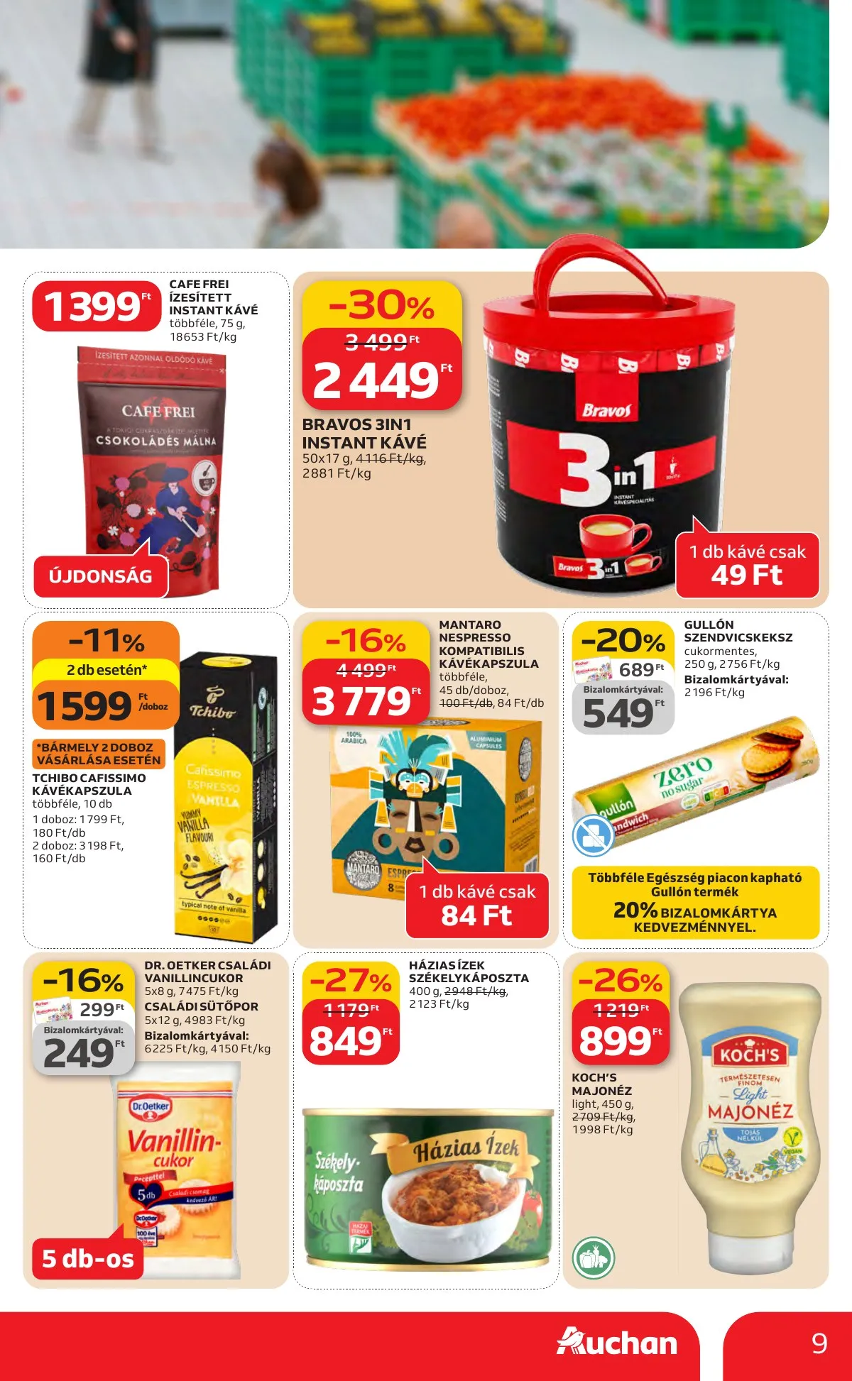 Auchan akciós újság Hipermarket Kedvenc Markaink 02.05–02.18 – 9. oldal