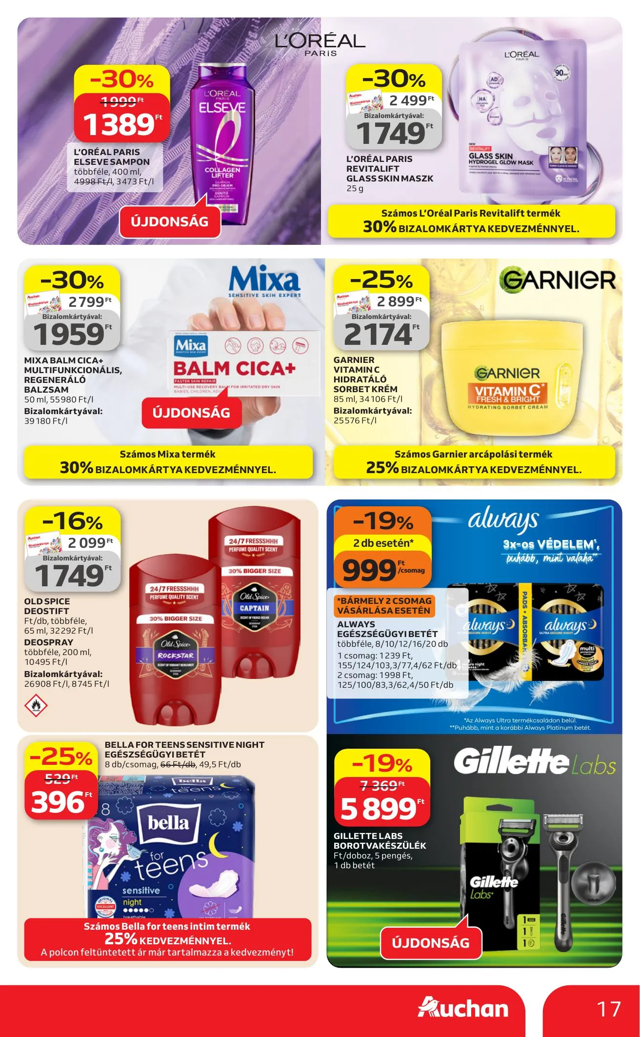 Auchan akciós újság Hipermarket Kedvenc markaink 04.09–04.22 – 17. oldal