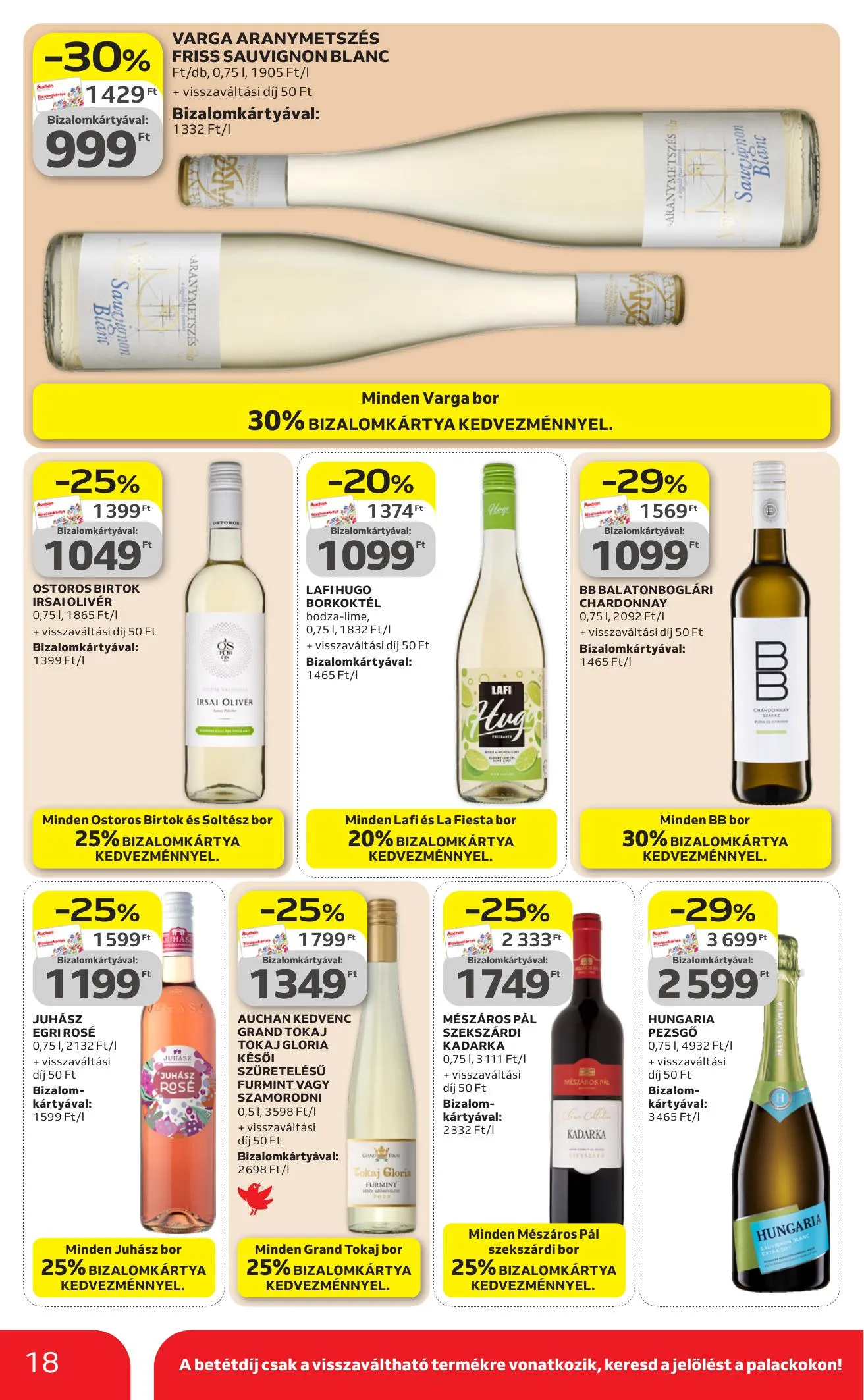 Auchan akciós újság Hipermarket Kedvenc markaink 04.09–04.22 – 18. oldal