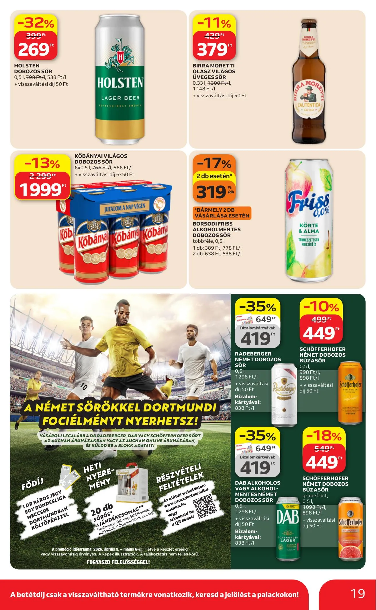 Auchan akciós újság Hipermarket Kedvenc markaink 04.09–04.22 – 19. oldal