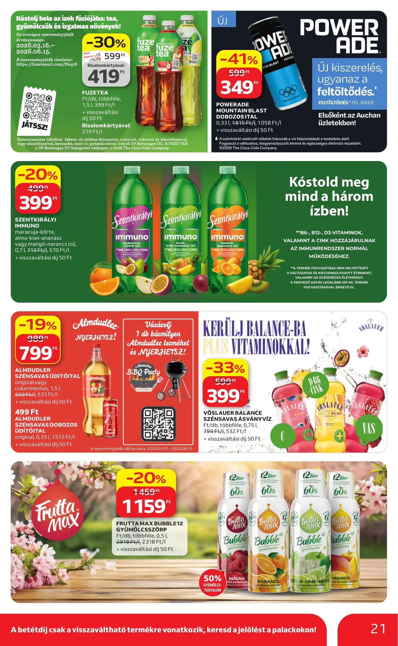 Auchan akciós újság Hipermarket Kedvenc markaink 04.09–04.22 – 21. oldal