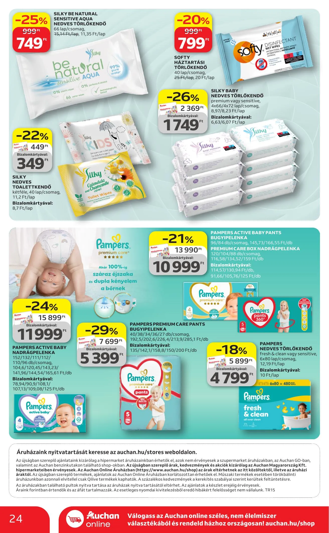 Auchan akciós újság Hipermarket Kedvenc markaink 04.09–04.22 – 24. oldal