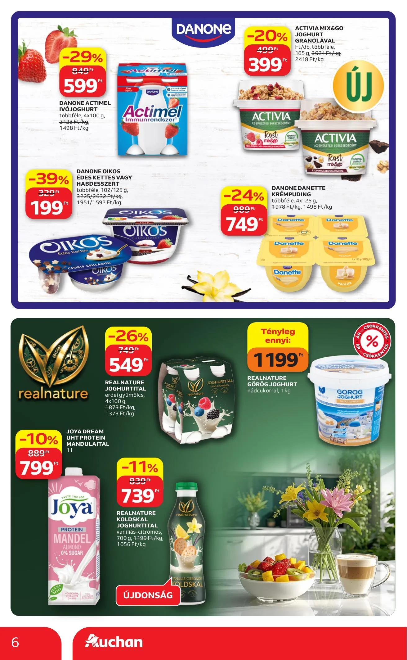 Auchan akciós újság Hipermarket Kedvenc markaink 04.09–04.22 – 6. oldal