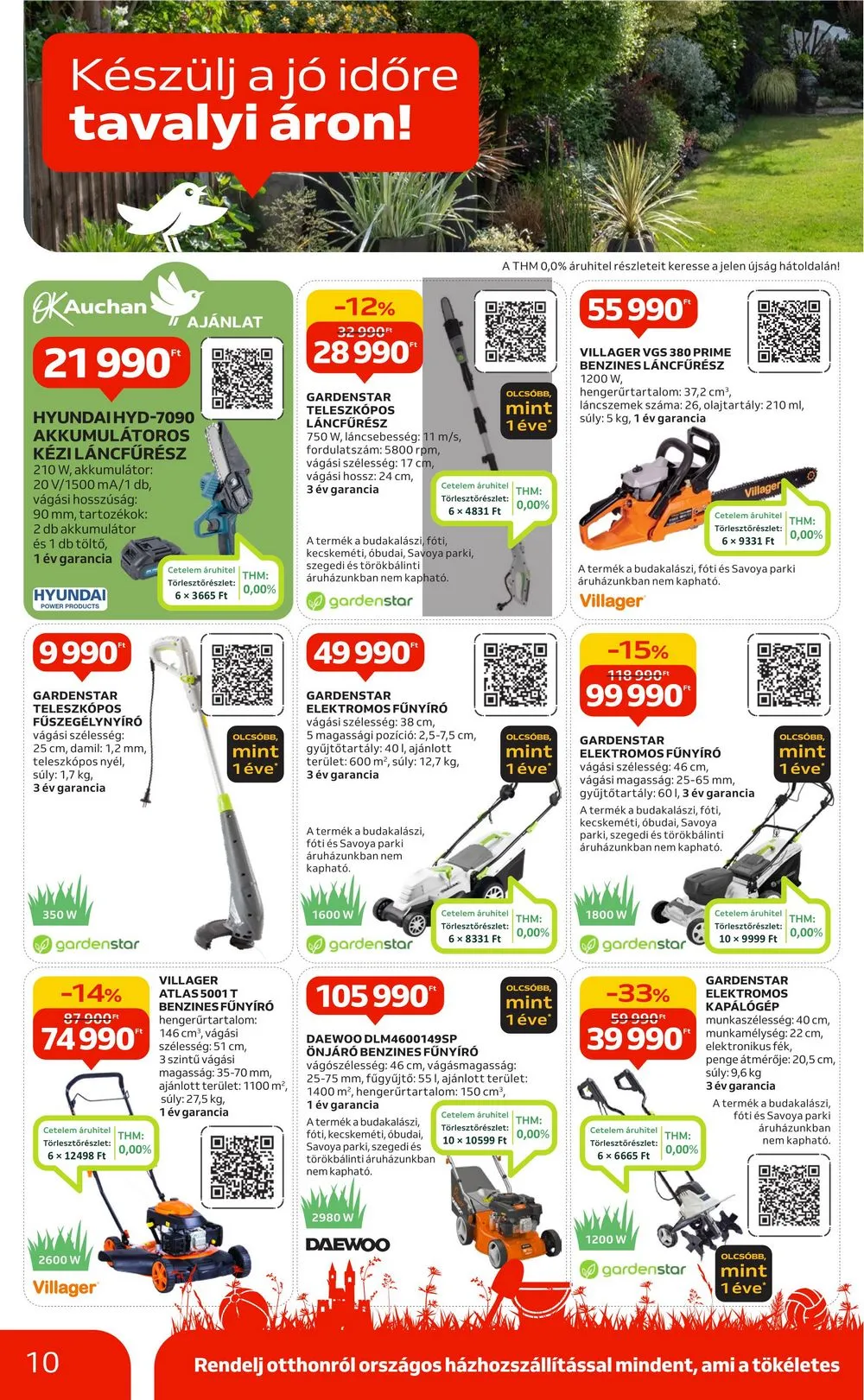 Auchan akciós újság Hipermarket kert 03.07–03.27 – 10. oldal