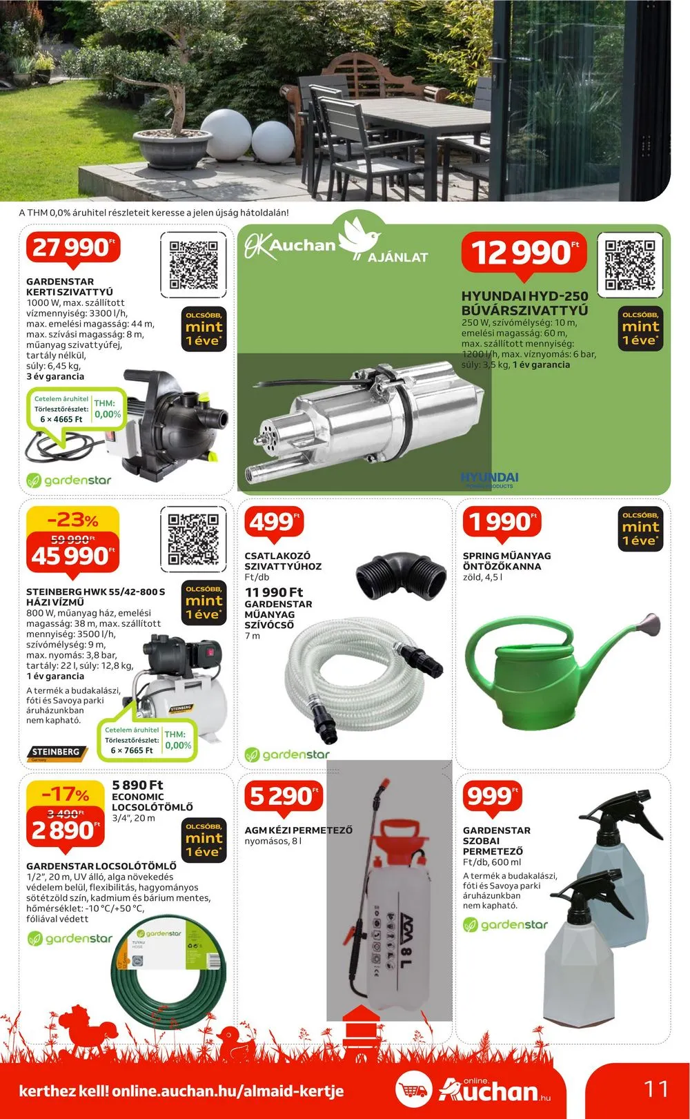 Auchan akciós újság Hipermarket kert 03.07–03.27 – 11. oldal