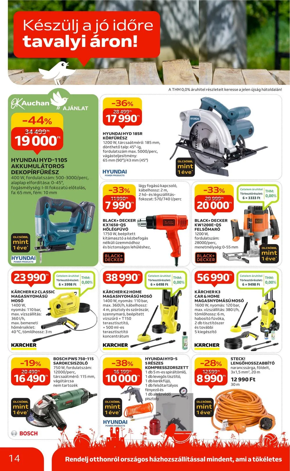 Auchan akciós újság Hipermarket kert 03.07–03.27 – 14. oldal