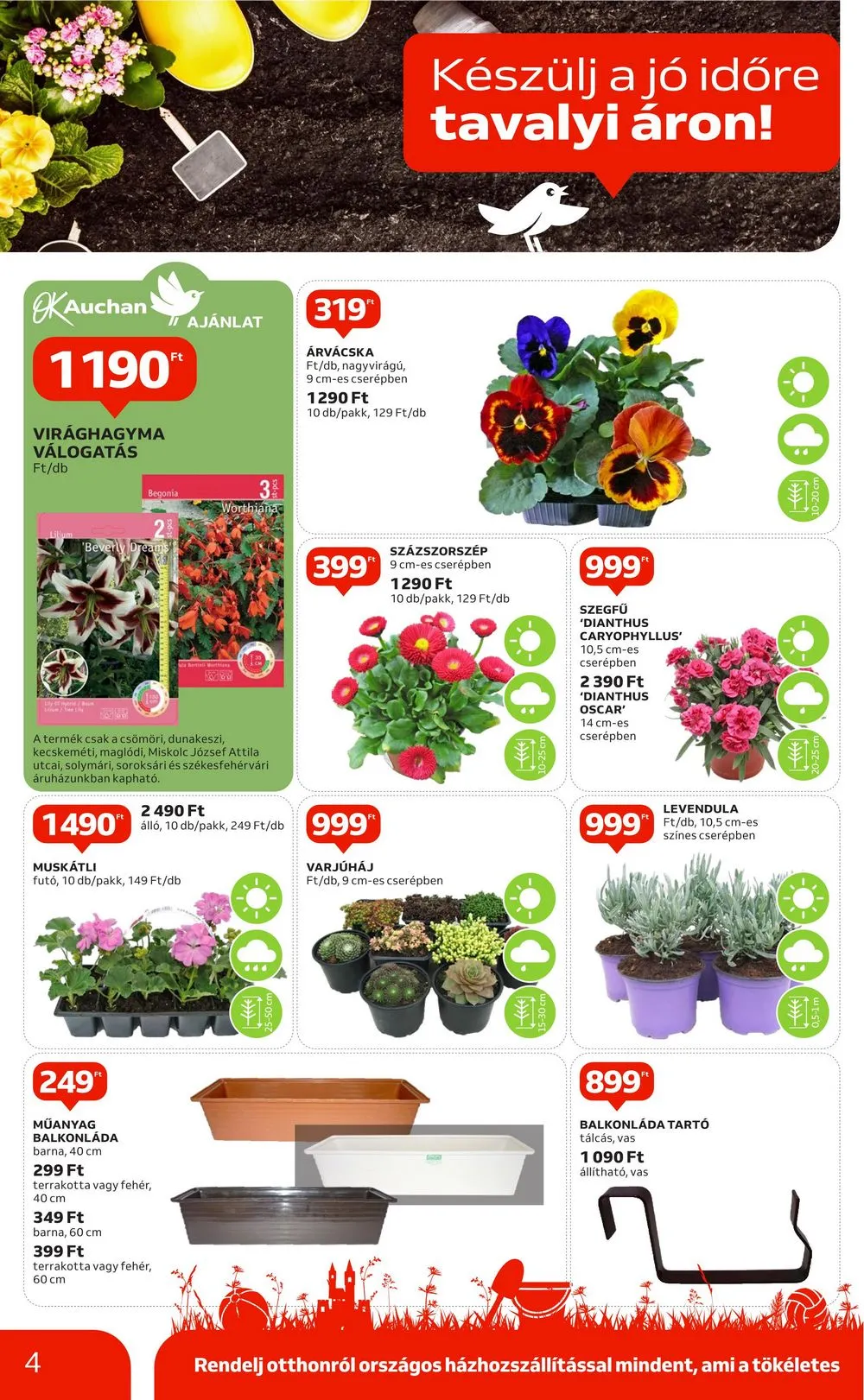 Auchan akciós újság Hipermarket kert 03.07–03.27 – 4. oldal