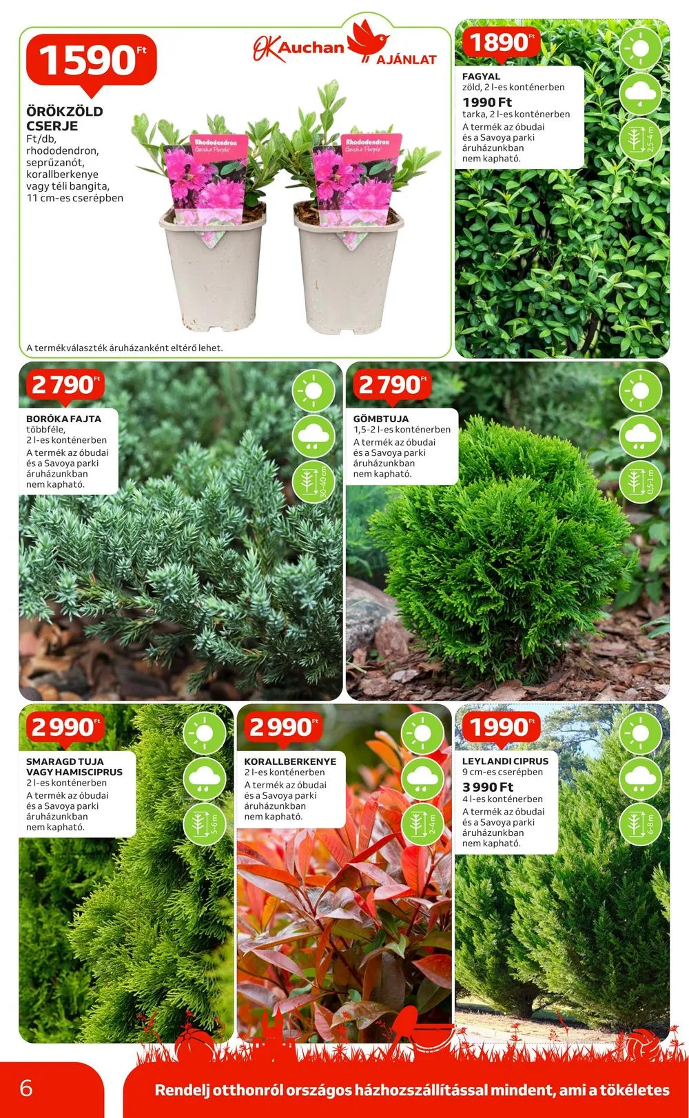 Auchan akciós újság Hipermarket kert 03.07–03.27 – 6. oldal