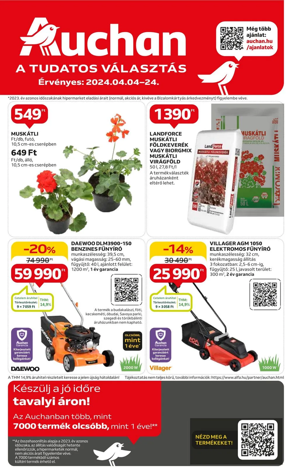 Auchan akciós újság Hipermarket Kert 04.04–04.24