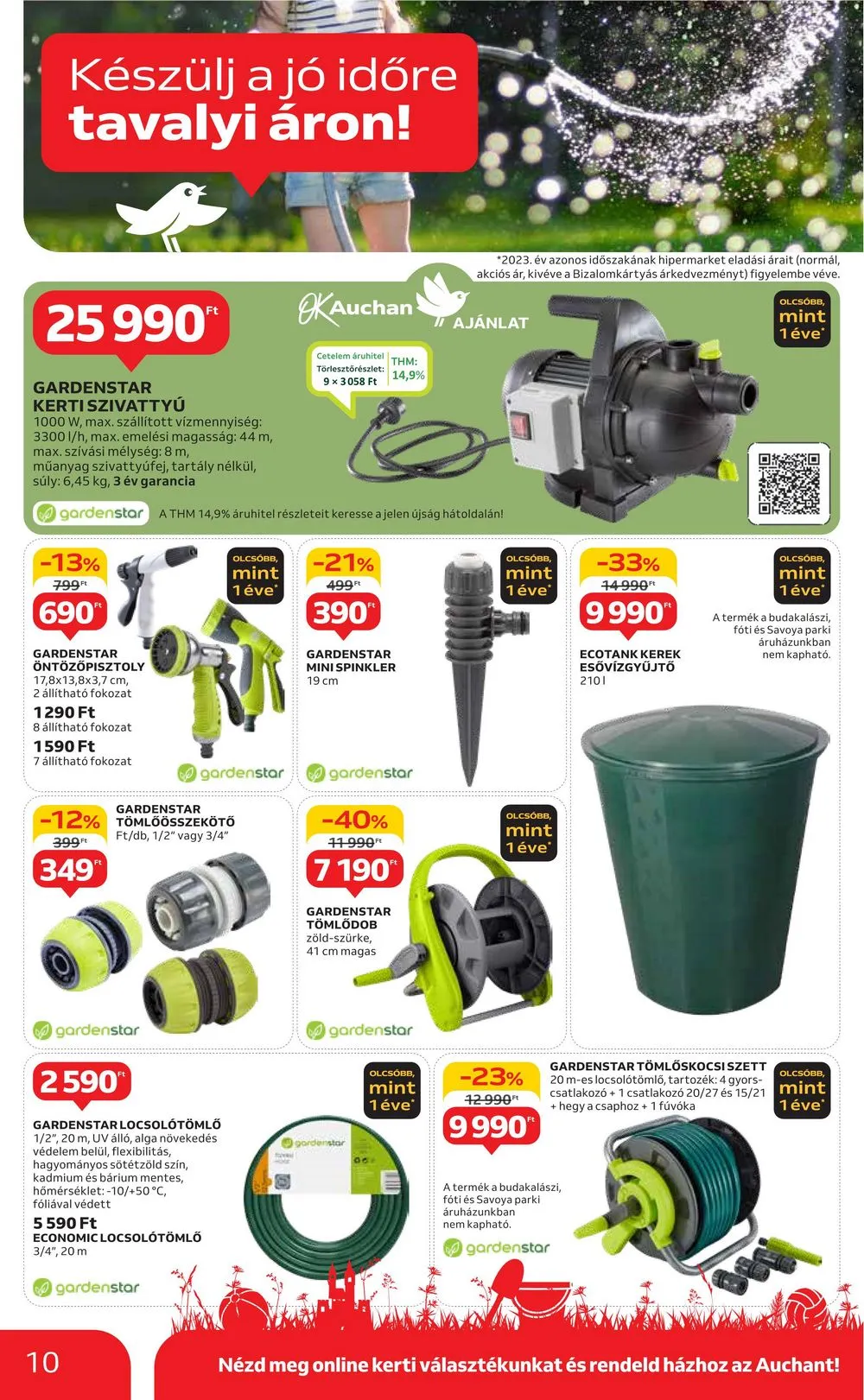 Auchan akciós újság Hipermarket Kert 04.04–04.24 – 10. oldal