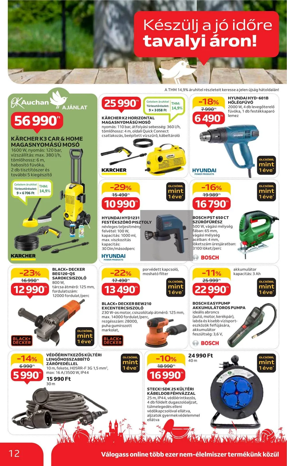 Auchan akciós újság Hipermarket Kert 04.04–04.24 – 12. oldal