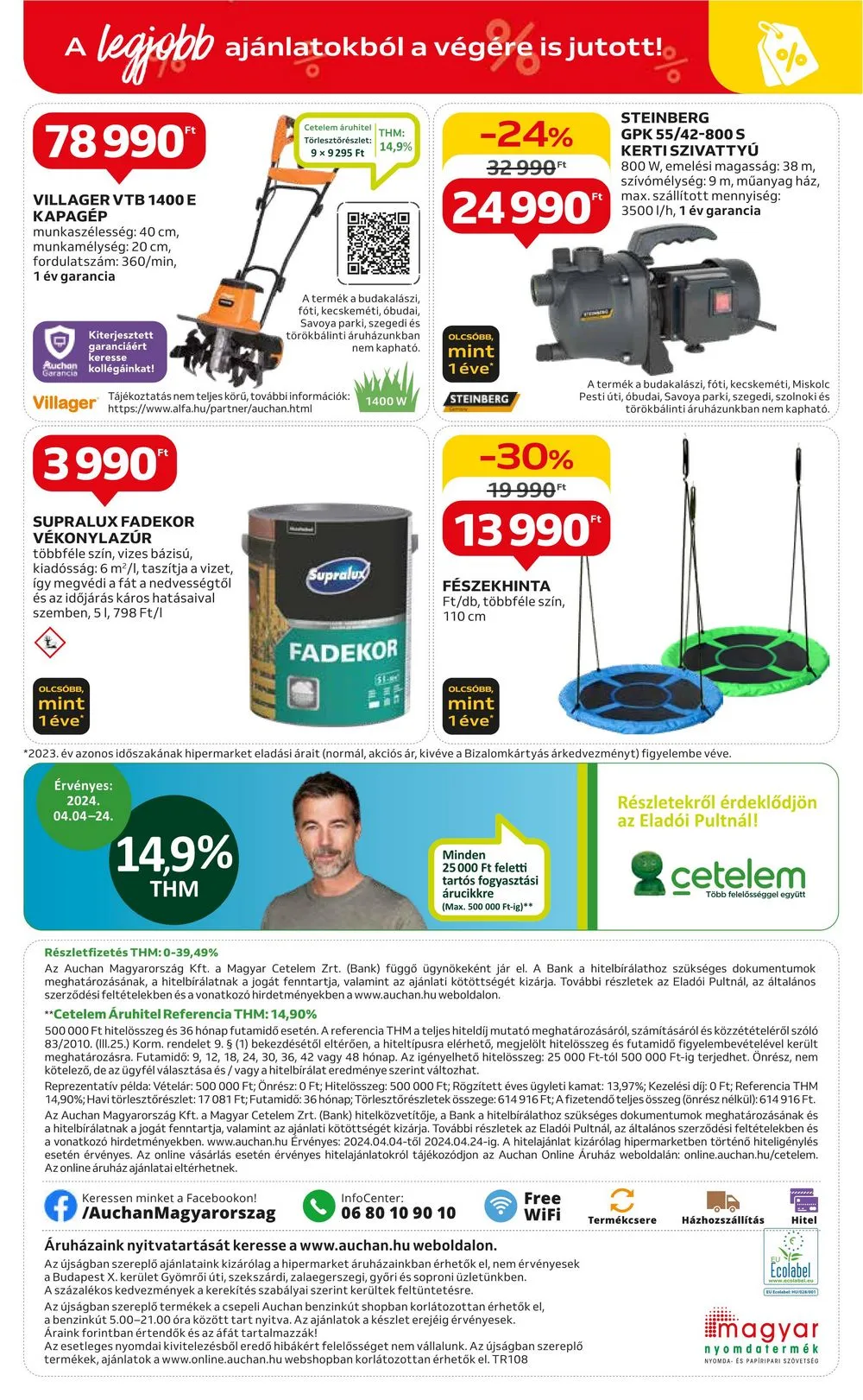 Auchan akciós újság Hipermarket Kert 04.04–04.24 – 18. oldal