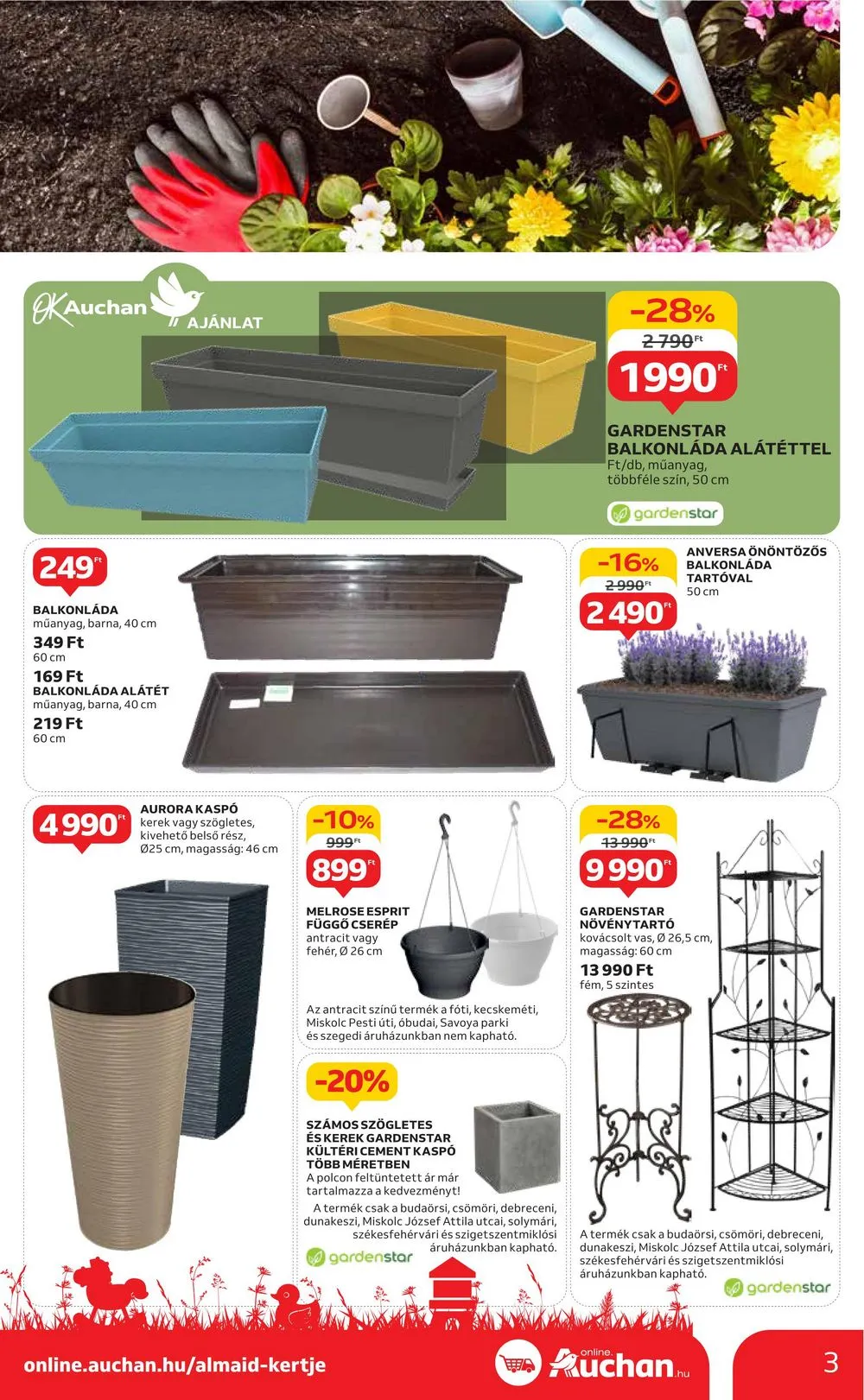 Auchan akciós újság Hipermarket Kert 04.04–04.24 – 3. oldal