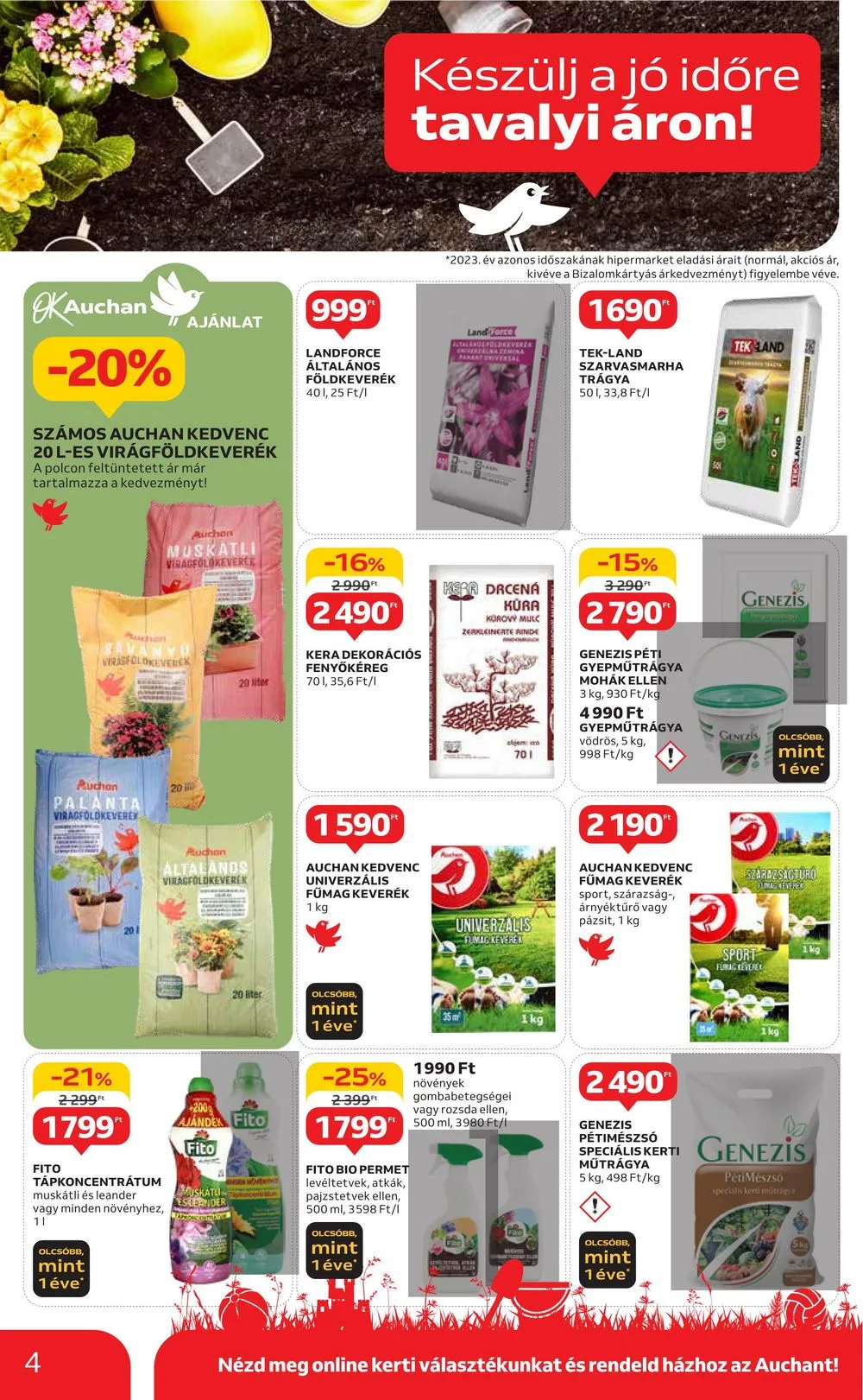 Auchan akciós újság Hipermarket Kert 04.04–04.24 – 4. oldal