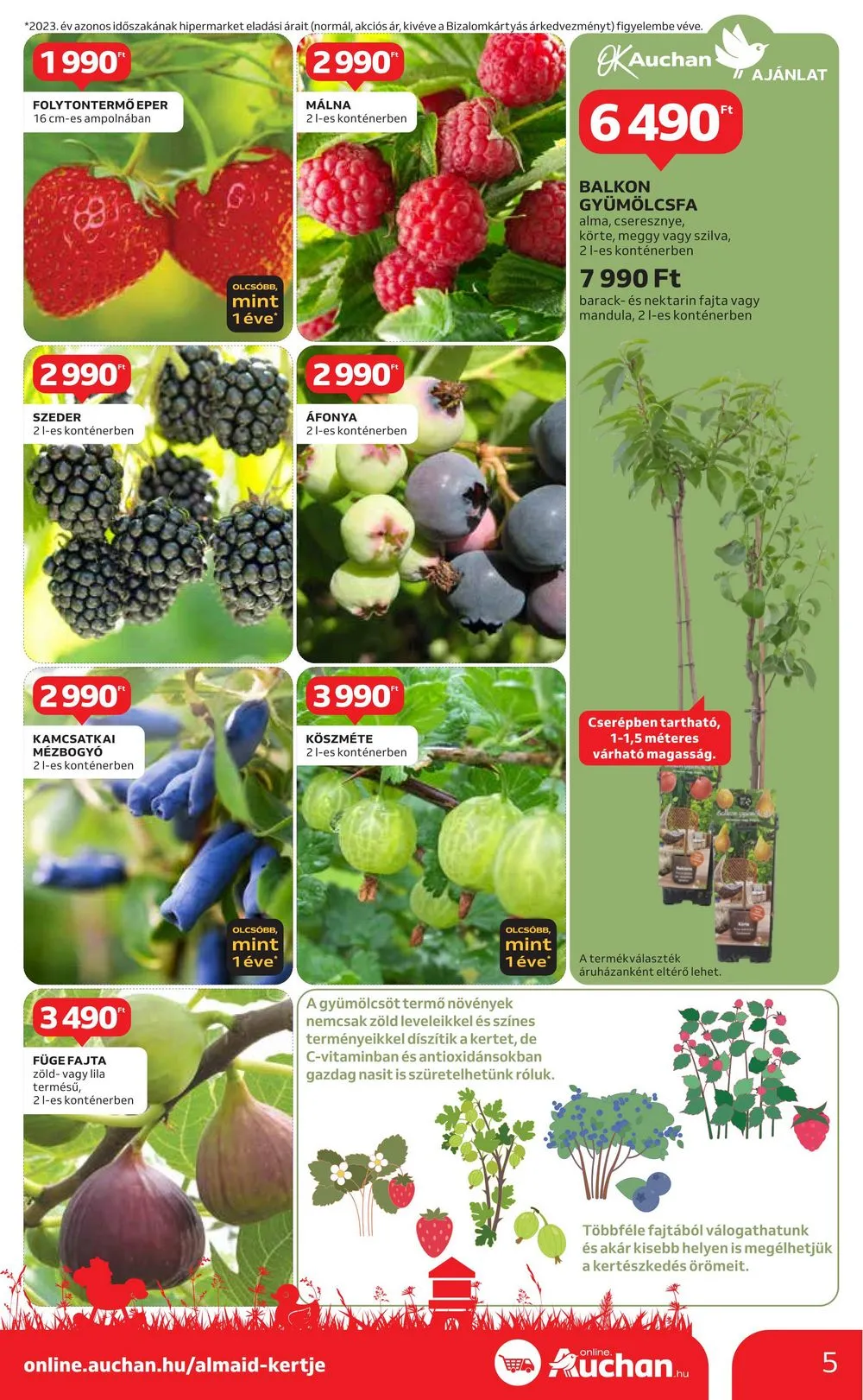 Auchan akciós újság Hipermarket Kert 04.04–04.24 – 5. oldal